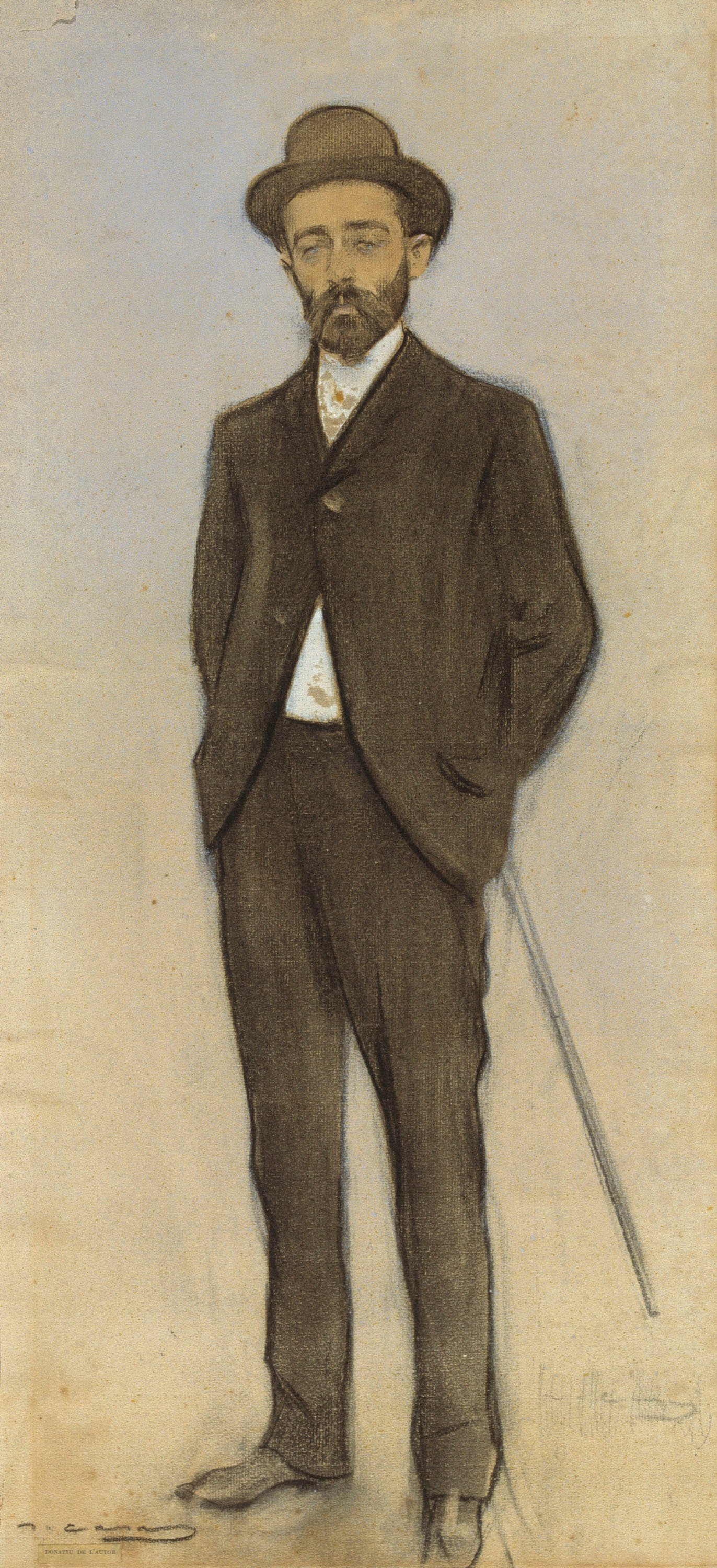 image for: Ramon Casas - Retrat de Feliu Mestres - Cap a 1897-1899