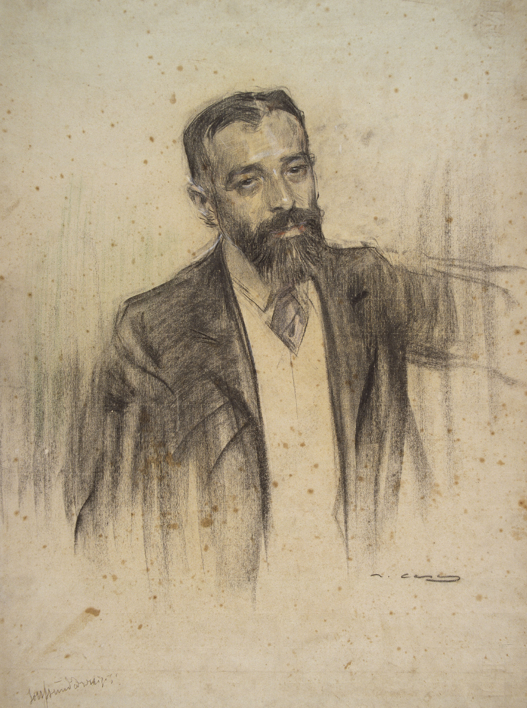 image for: Ramon Casas - Retrat de Luis Morote - Cap a 1904-1905