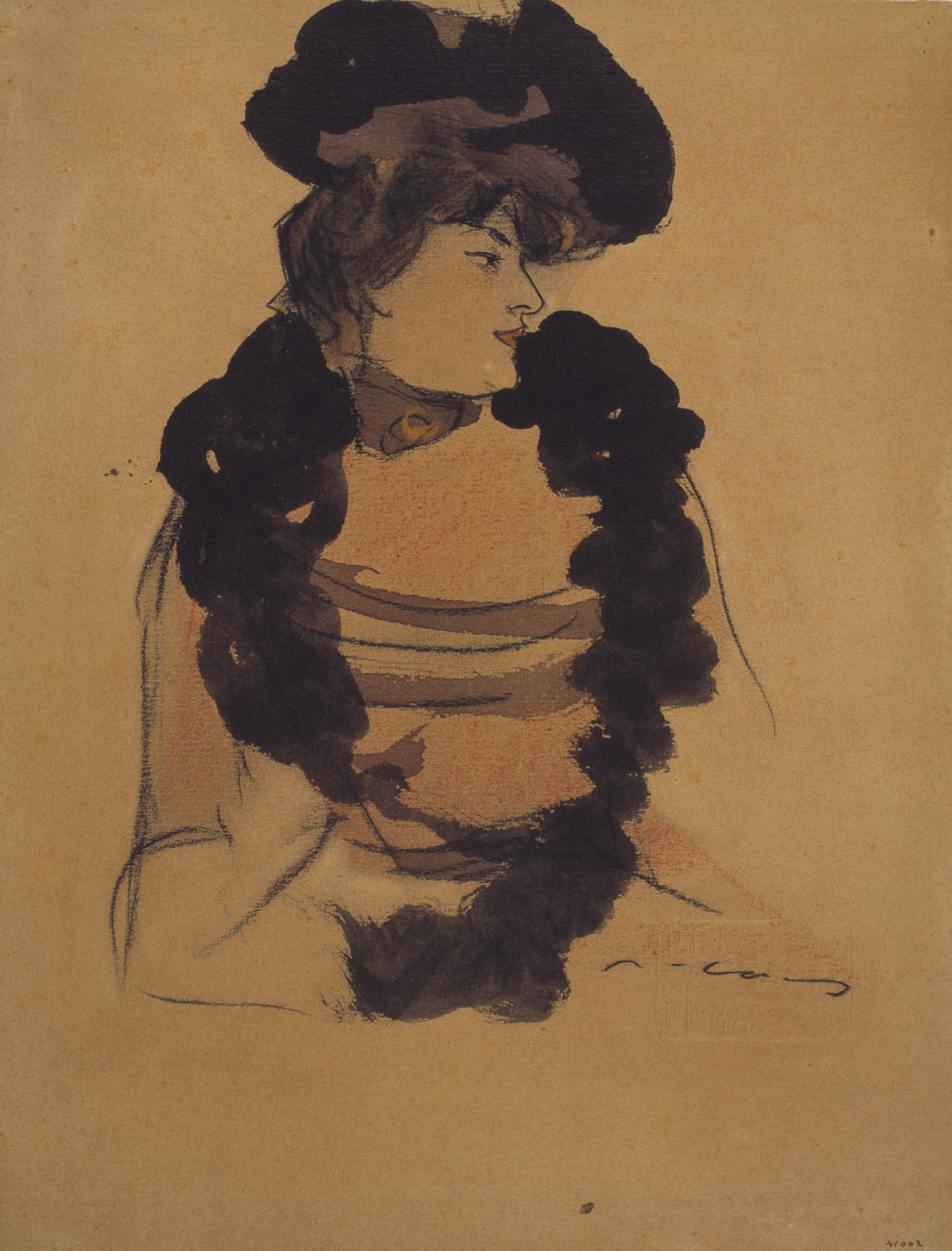 image for: Ramon Casas - Bust de dona - Cap a 1899