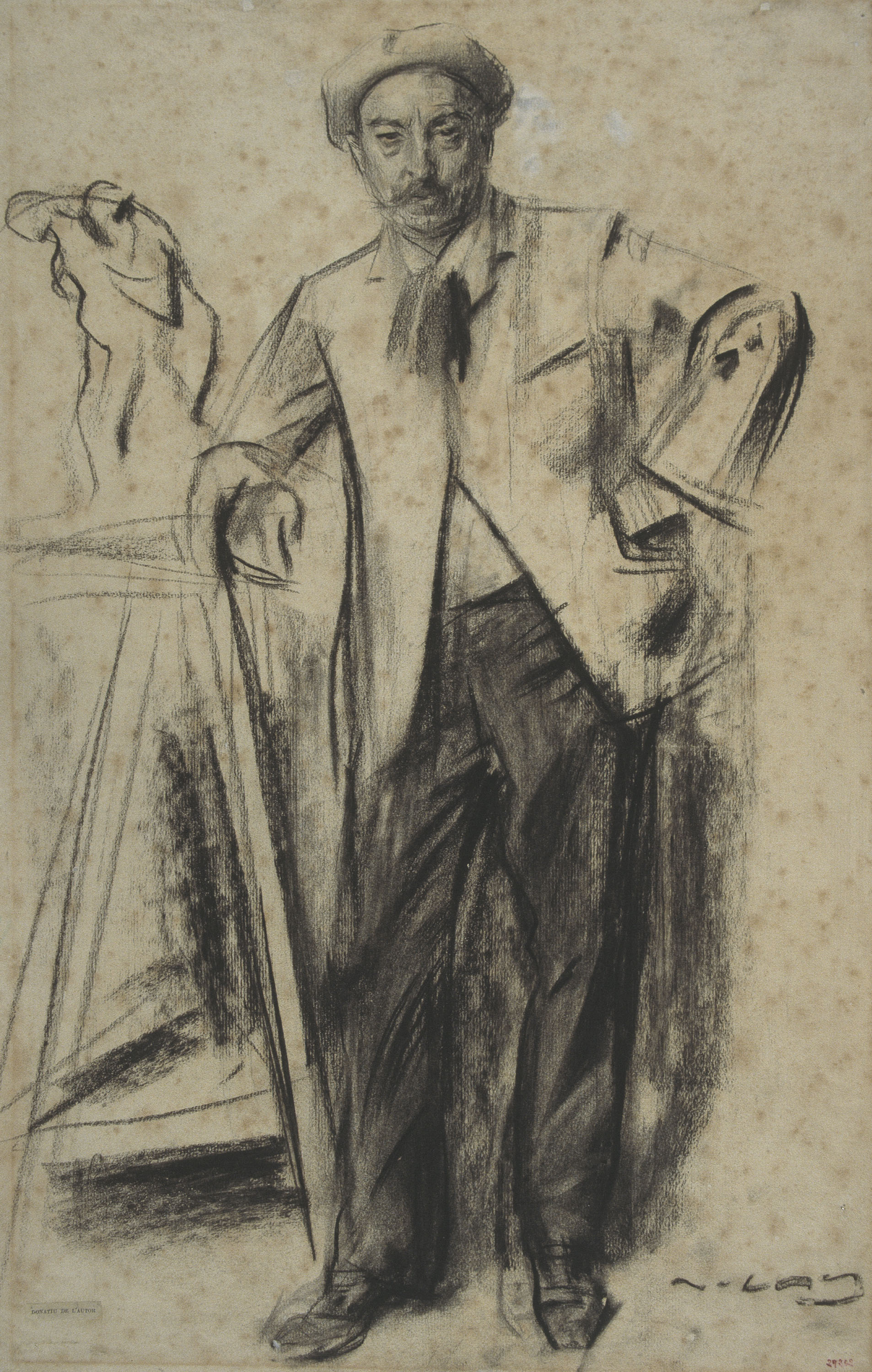 image for: Ramon Casas - Retrat d'Antonin Mercié - Cap a 1900