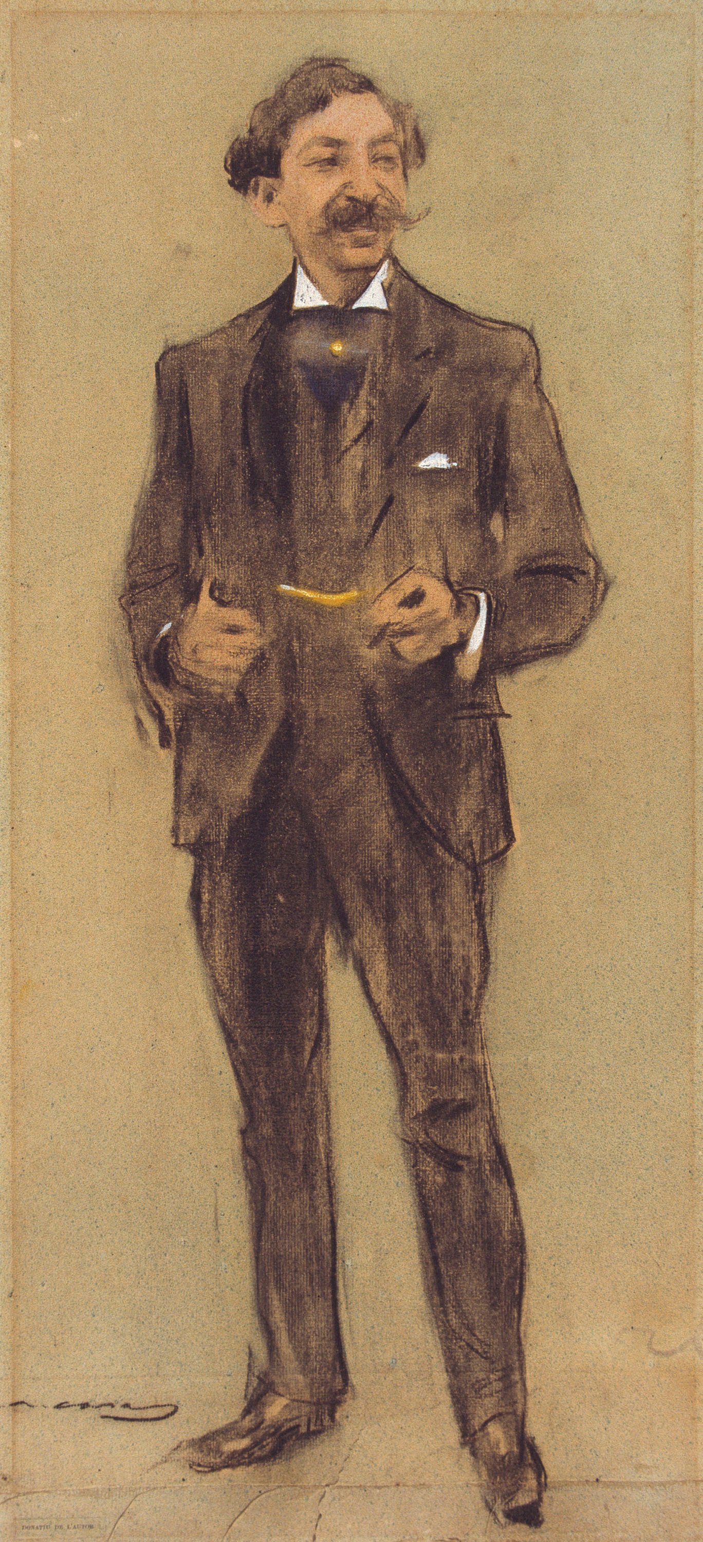image for: Ramon Casas - Retrat de Segundo Matilla - Cap a 1897-1899