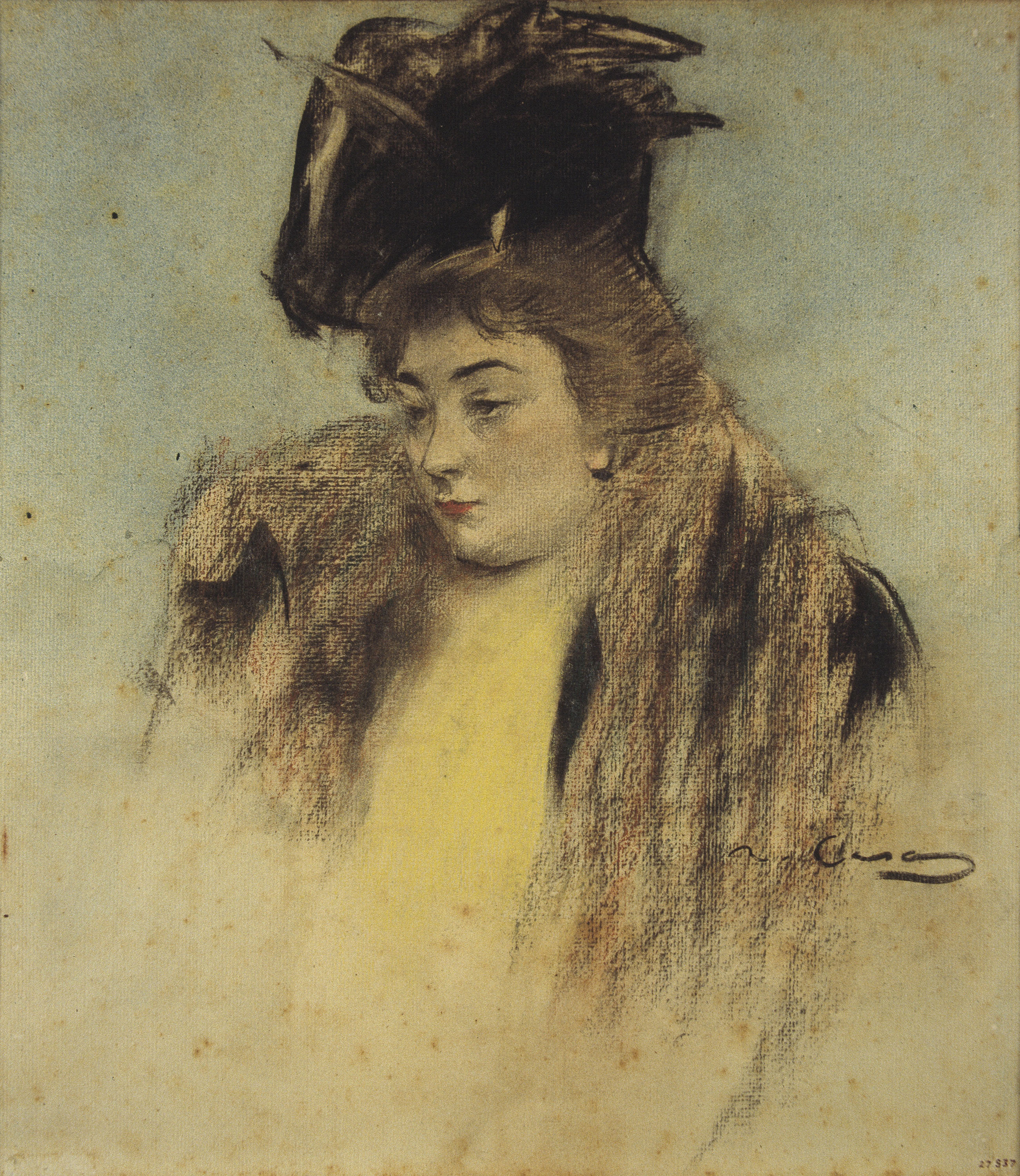 image for: Ramon Casas - Retrat de Teresa Mariani - Cap a 1900