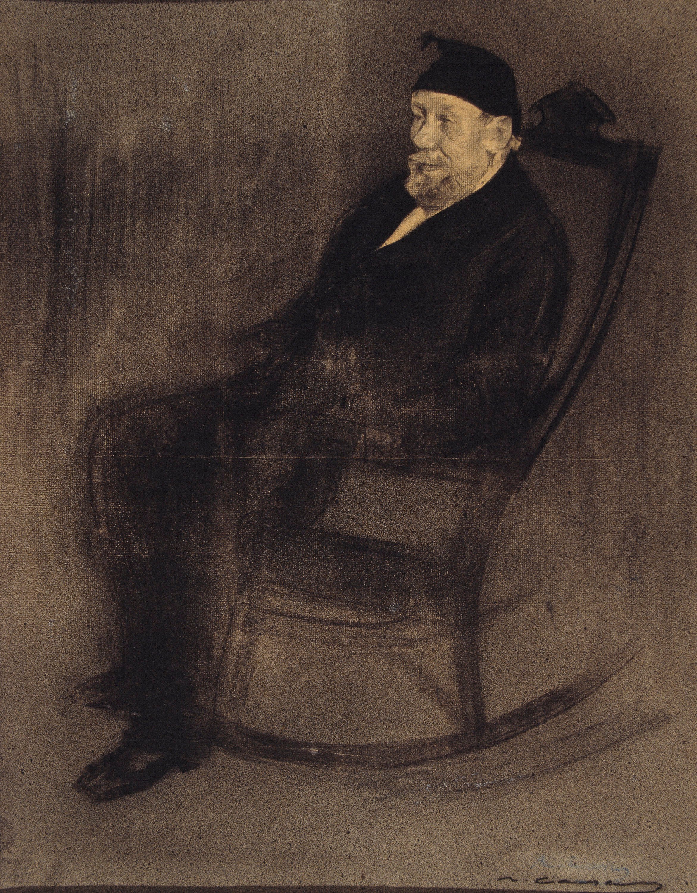 image for: Ramon Casas - Retrat de Joan Mañé i Flaquer - Cap a 1897-1899