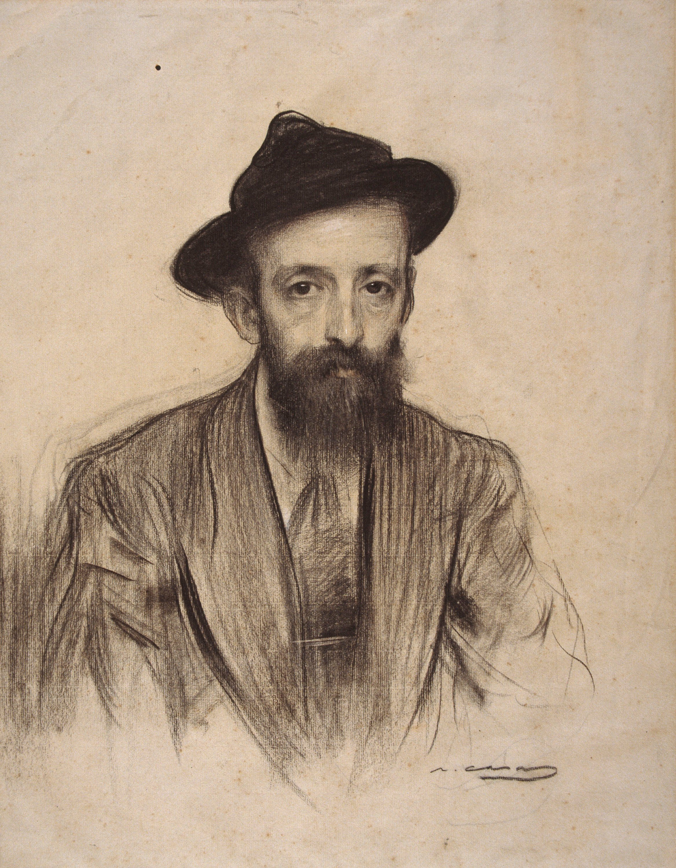 image for: Ramon Casas - Retrat de Rafael Mainar - Cap a 1904-1905
