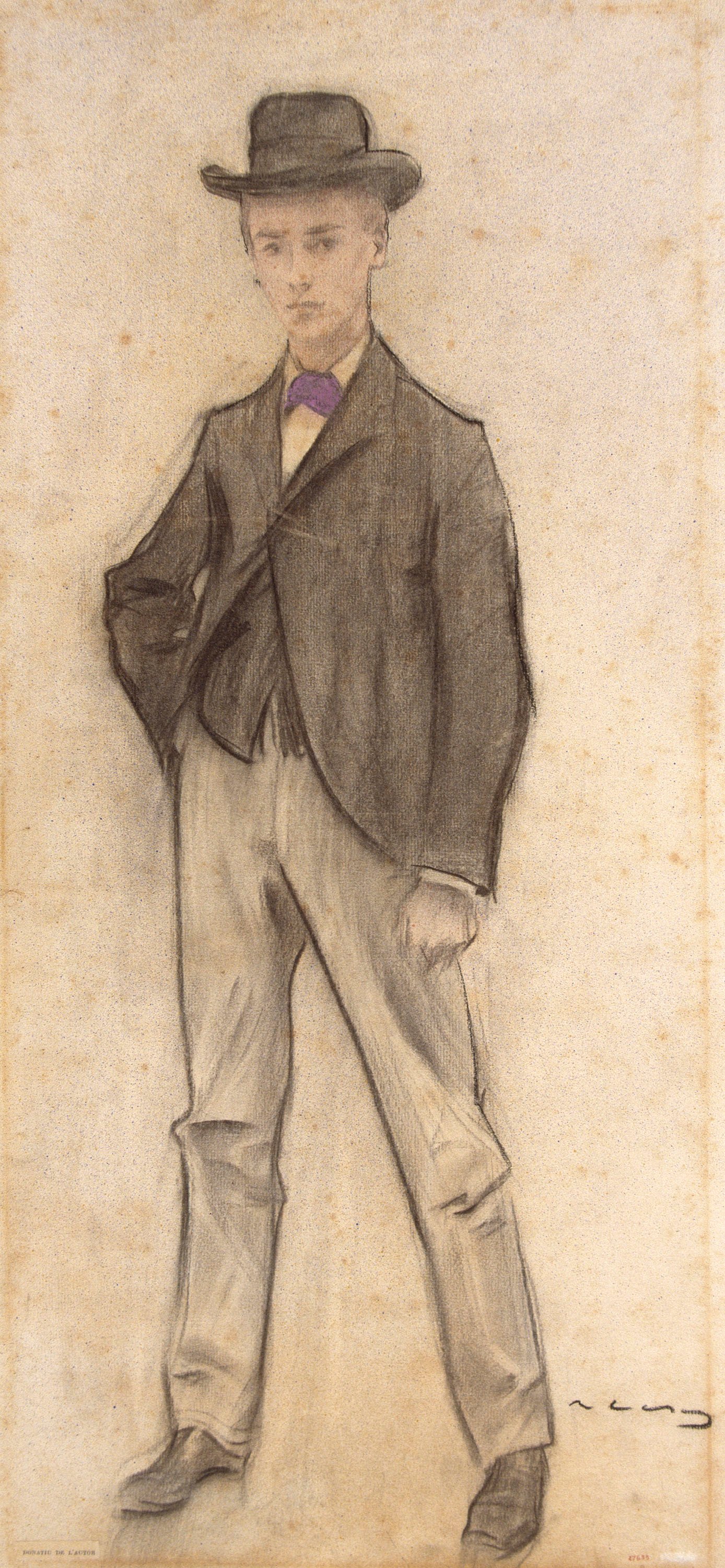 image for: Ramon Casas - Retrat de Ramon Llisas - Cap a 1897-1899