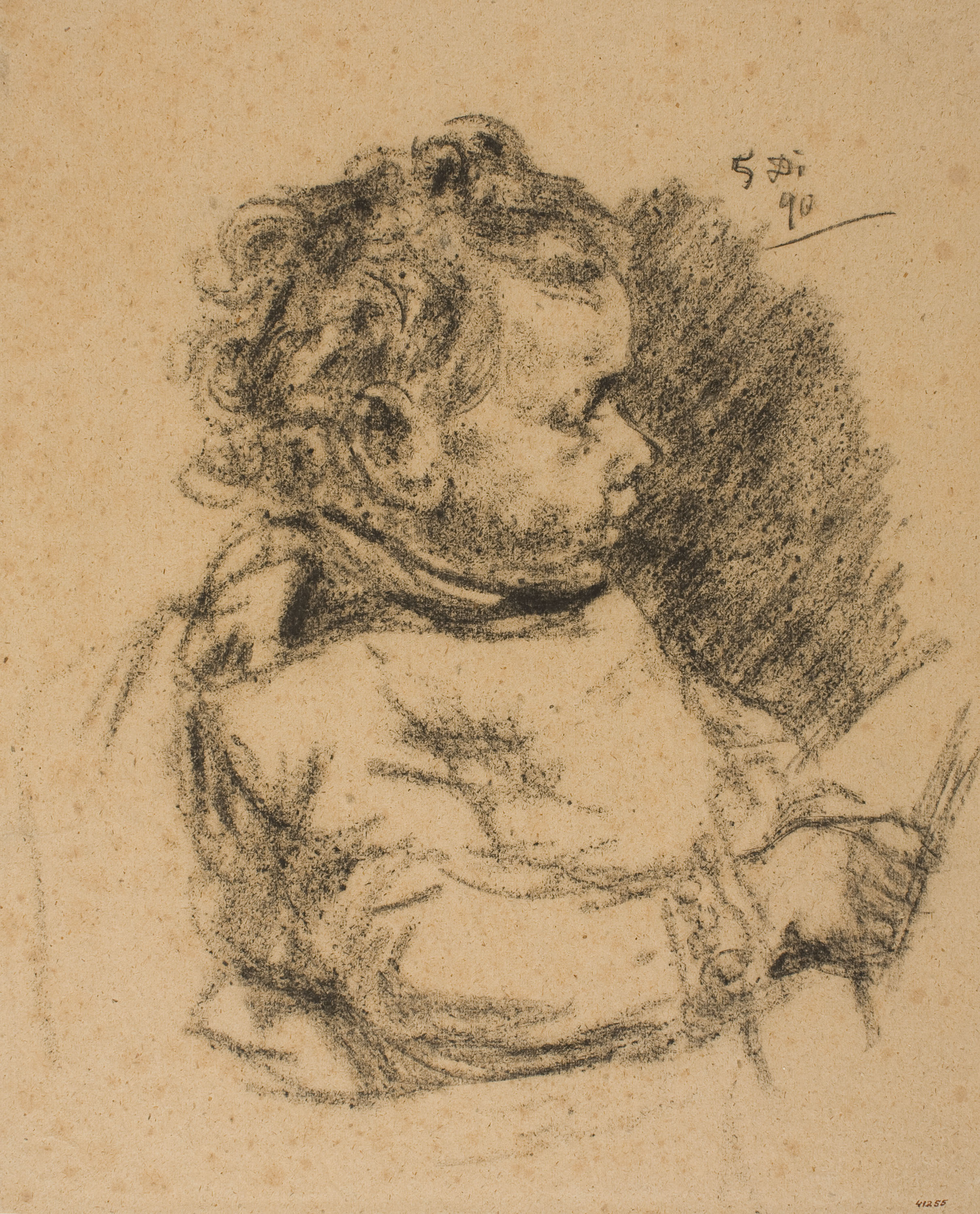 image for: Francesc Gimeno - Nen de perfil - 1890
