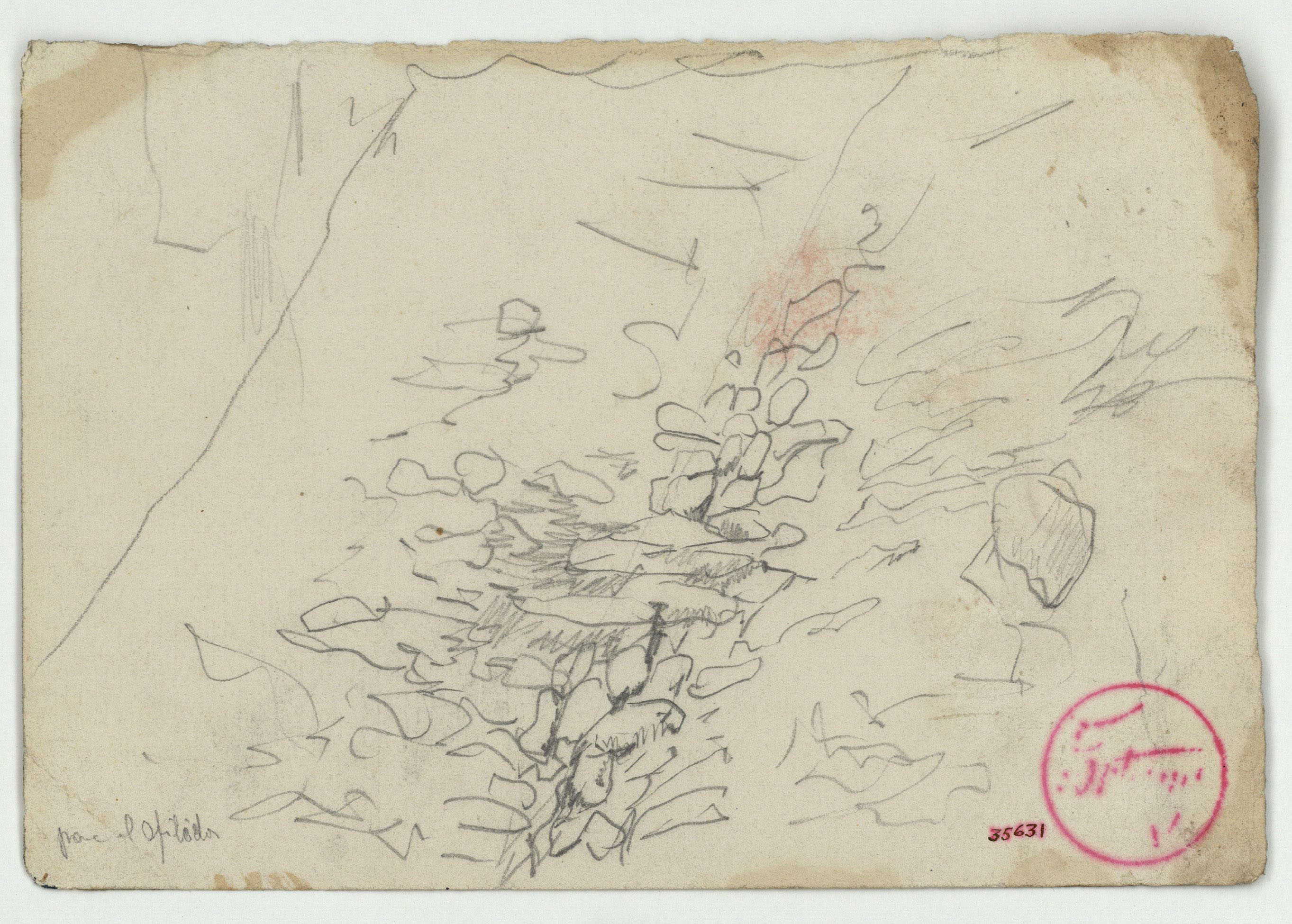 image for: Marià Fortuny - Estudi per al quadre «L'esmolador de sabres» - Cap a 1872