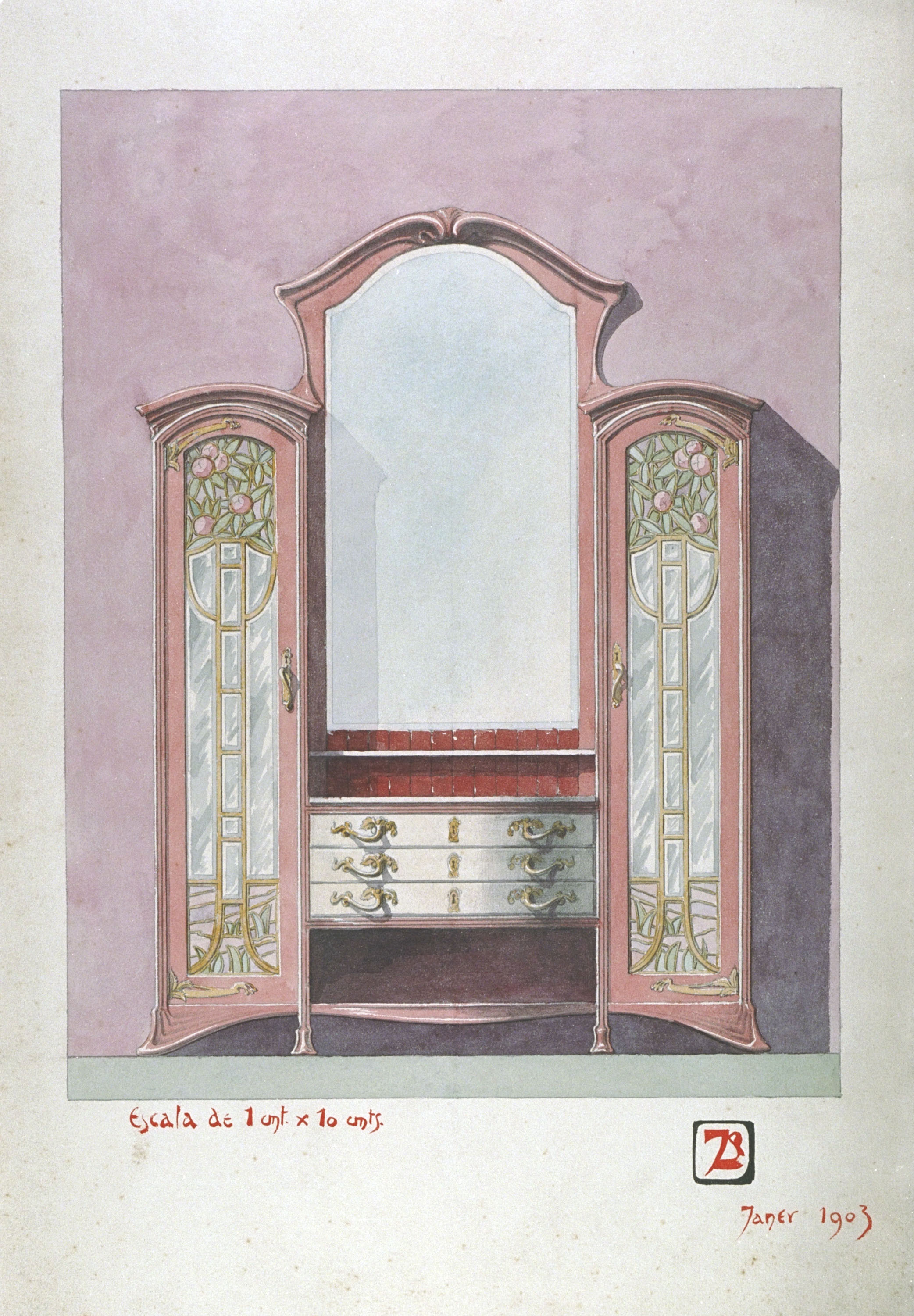 image for: Joan Busquets - Bufet del menjador de la casa de Manuel Jové - 1903