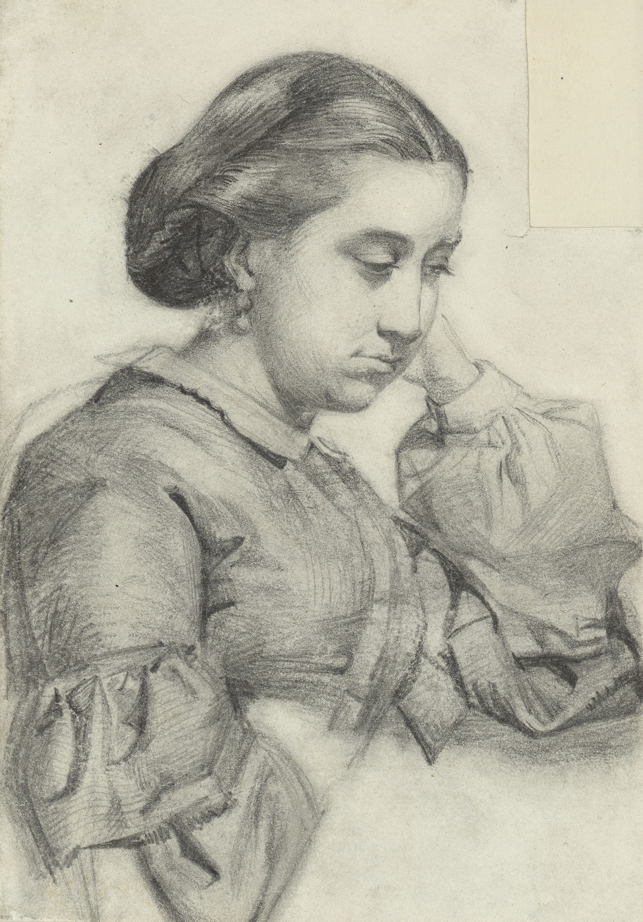 image for: Marià Fortuny - Bust de jove dama - Cap a 1857-1858