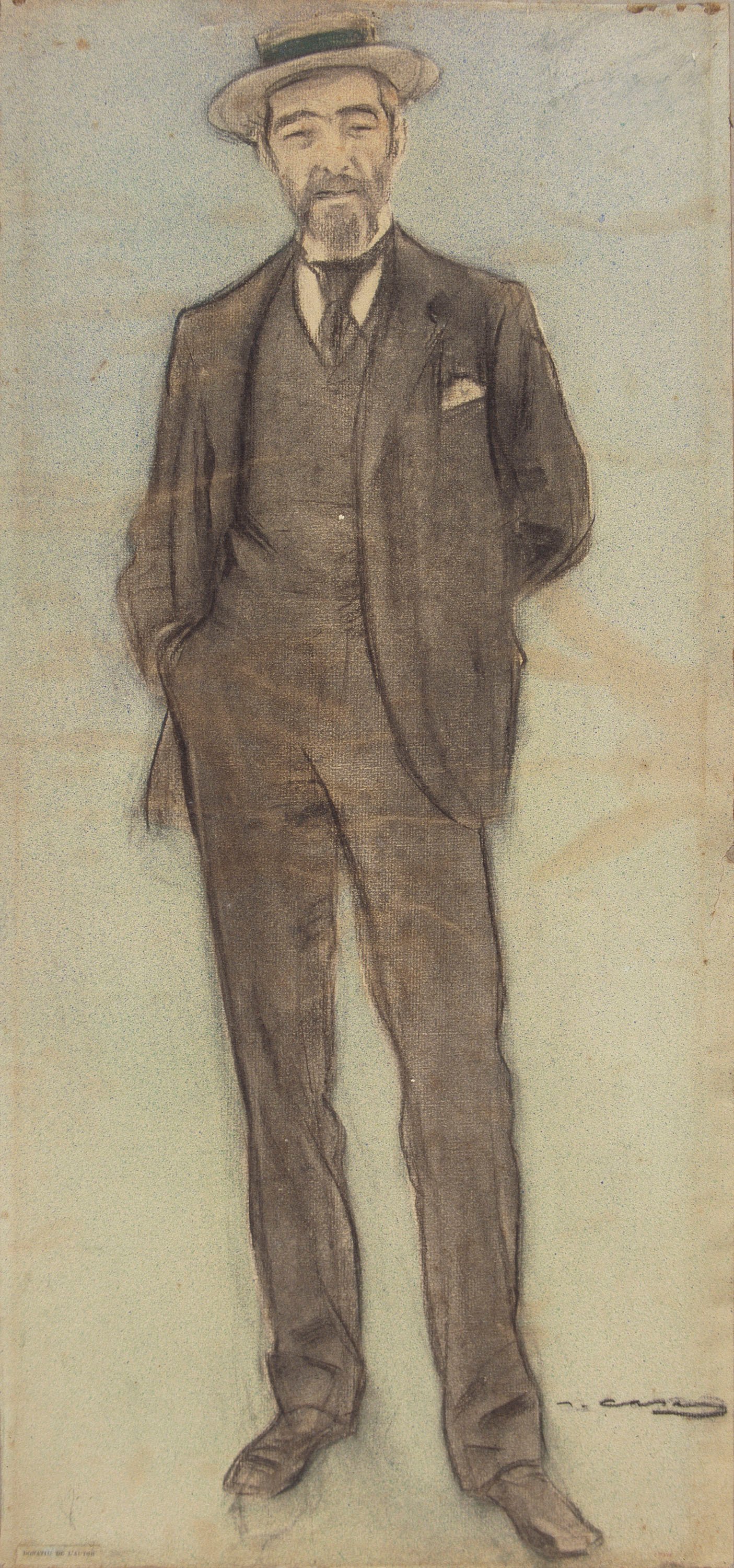 image for: Ramon Casas - Retrat de Lluís Labarta - Cap a 1897-1899