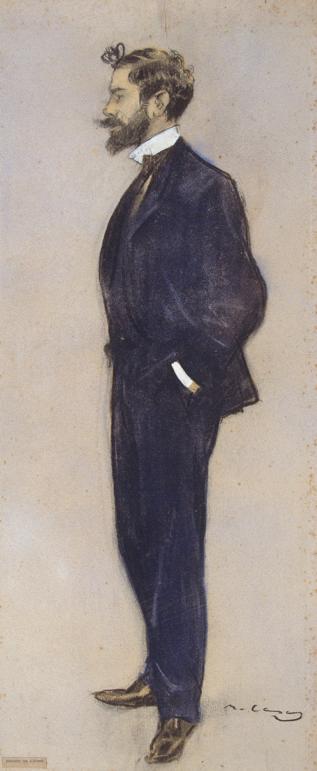 image for: Ramon Casas - Retrat de Josep M. Jordà i Lafont - Cap a 1897-1899