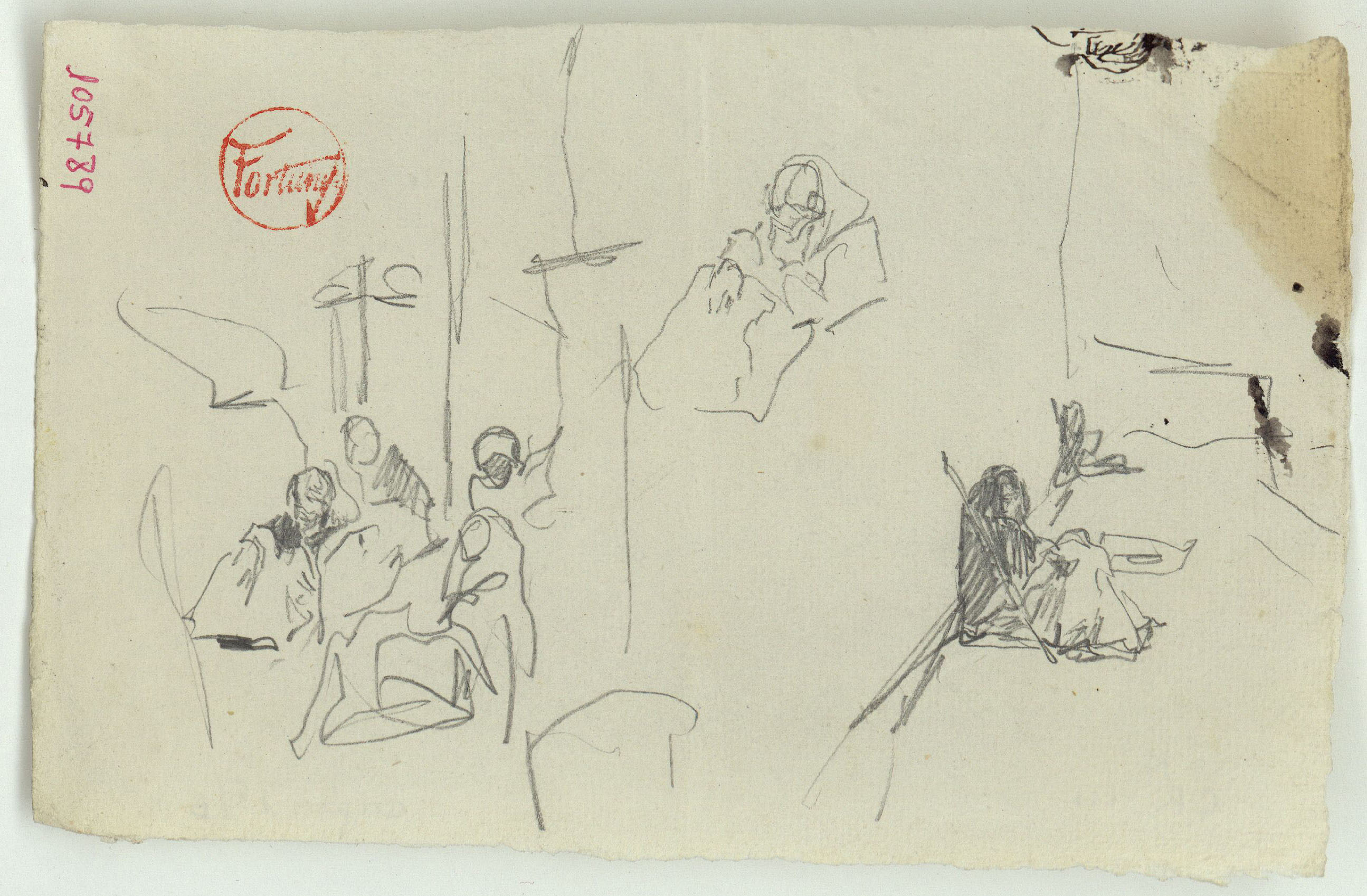 image for: Marià Fortuny - Figures - Cap a 1860-1862