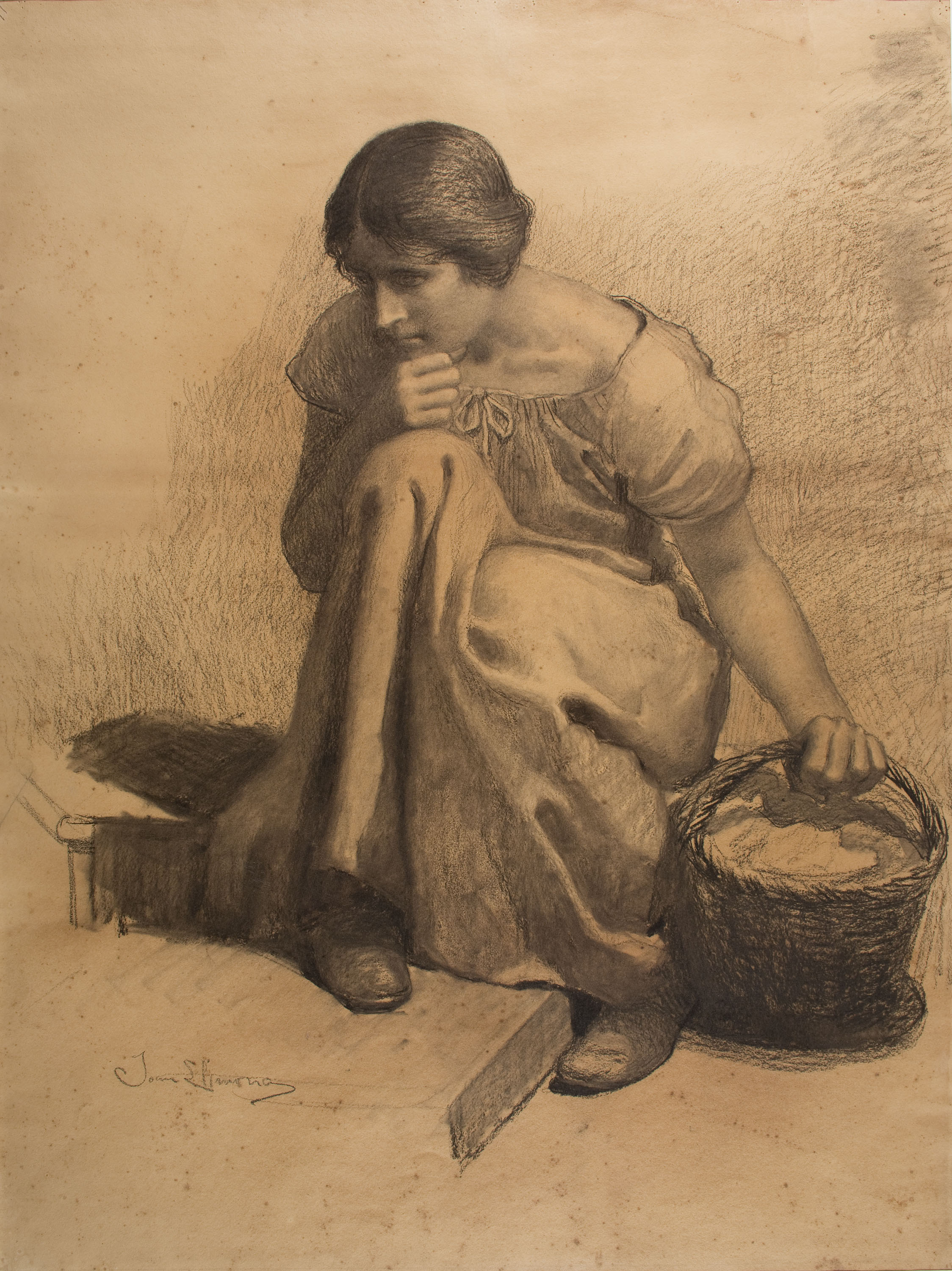 image for: Joan Llimona - Estudi per al quadre «La volada» - 1907
