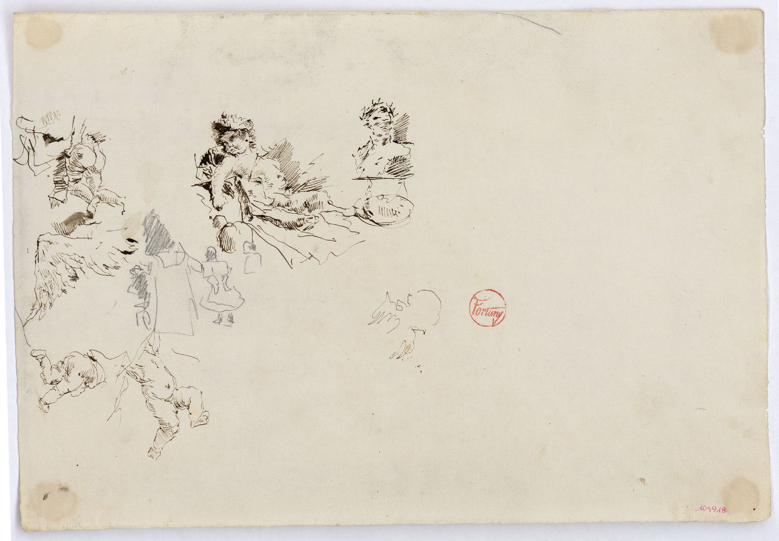 image for: Marià Fortuny - Estudi per al quadre «L'elecció de la model» - Cap a 1868-1870