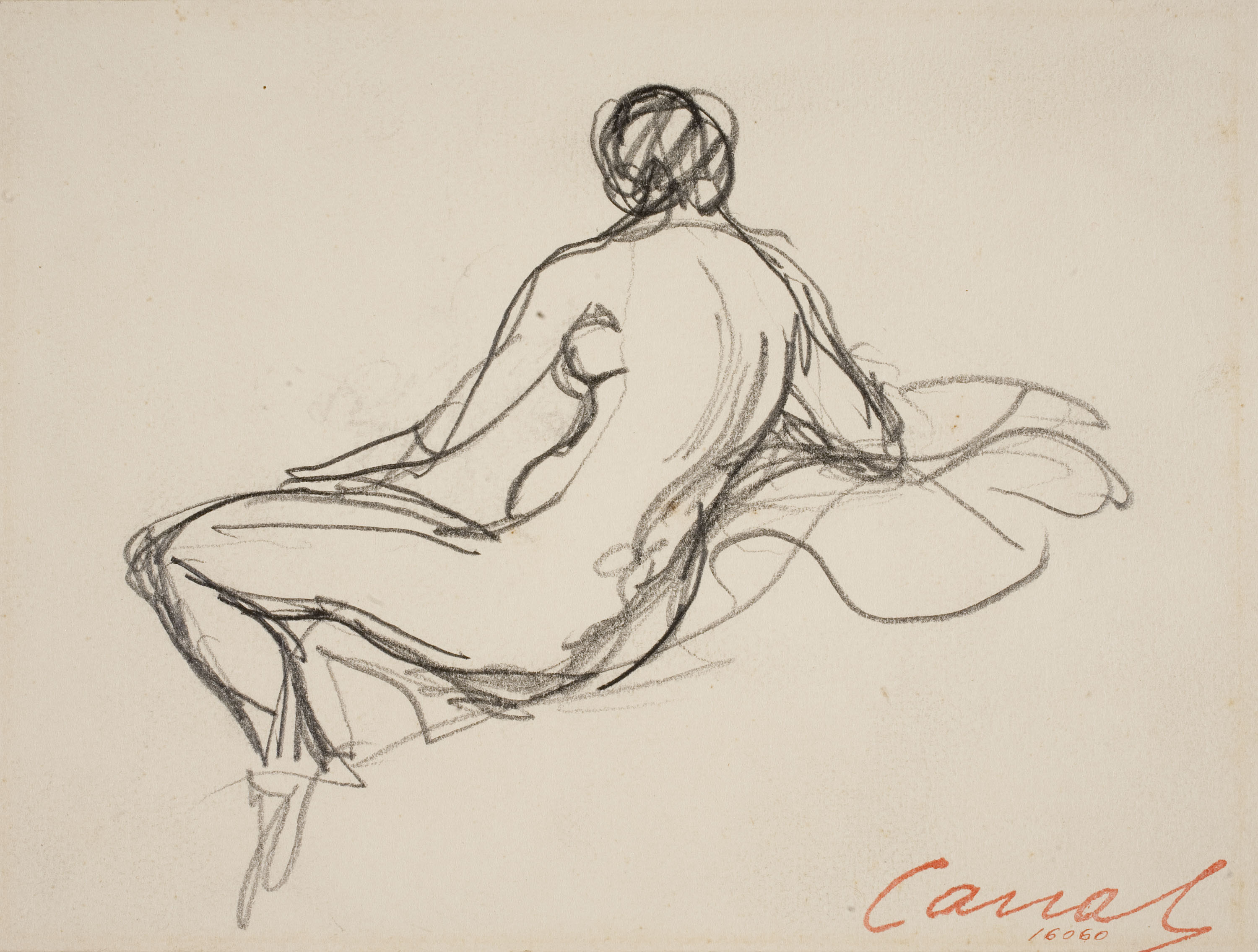 image for: Ricard Canals - Apunt de nu femení - Cap a 1920