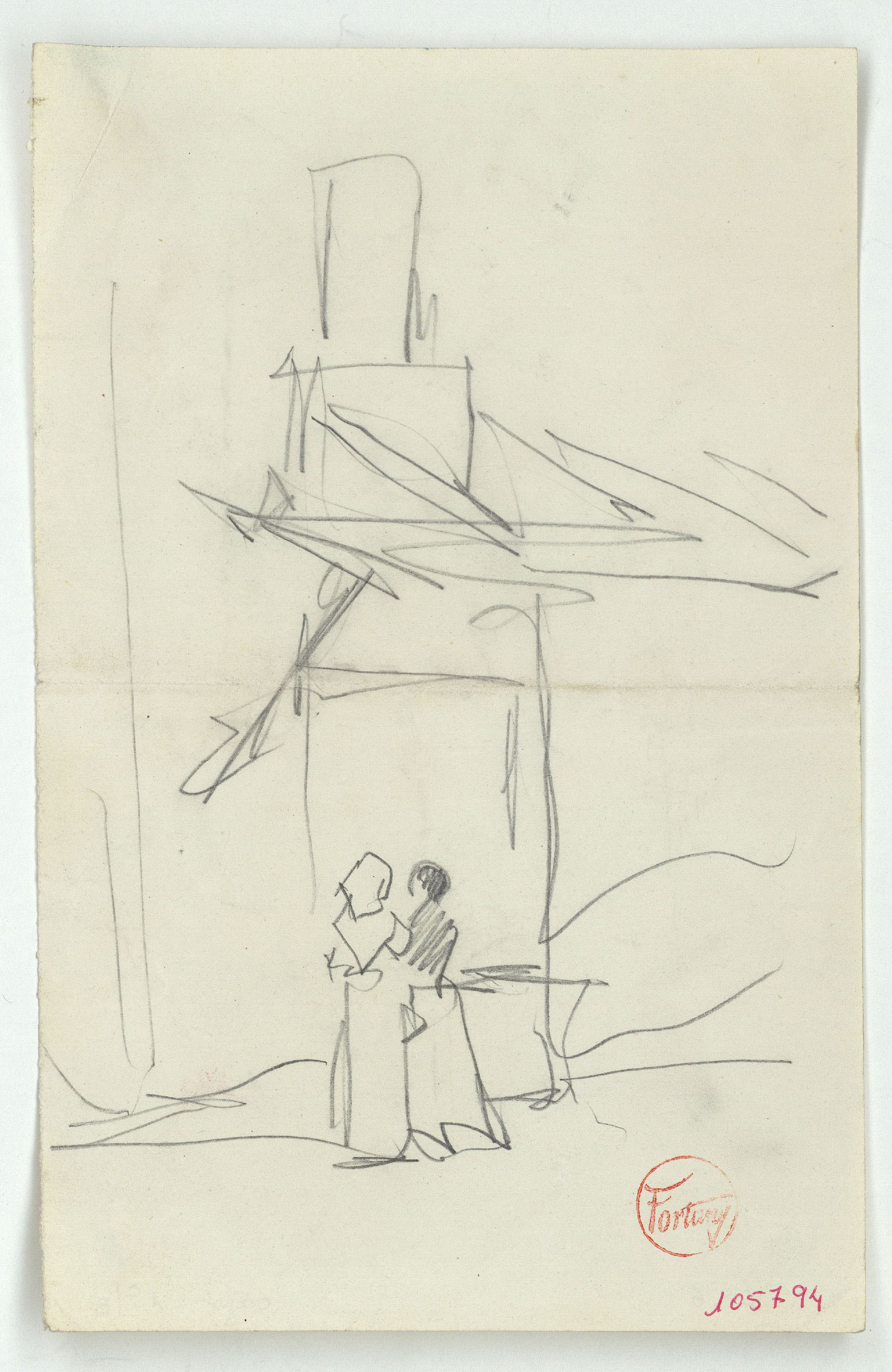 image for: Marià Fortuny - Figures femenines al carrer - Cap a 1870-1872