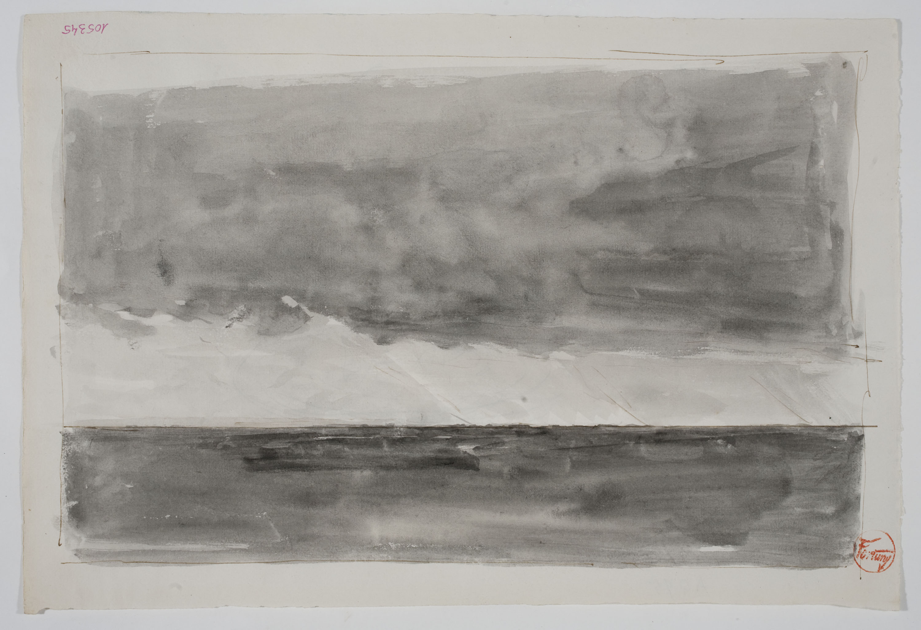 image for: Marià Fortuny - Marina (anvers) / Picaporta (revers) - Cap a 1874