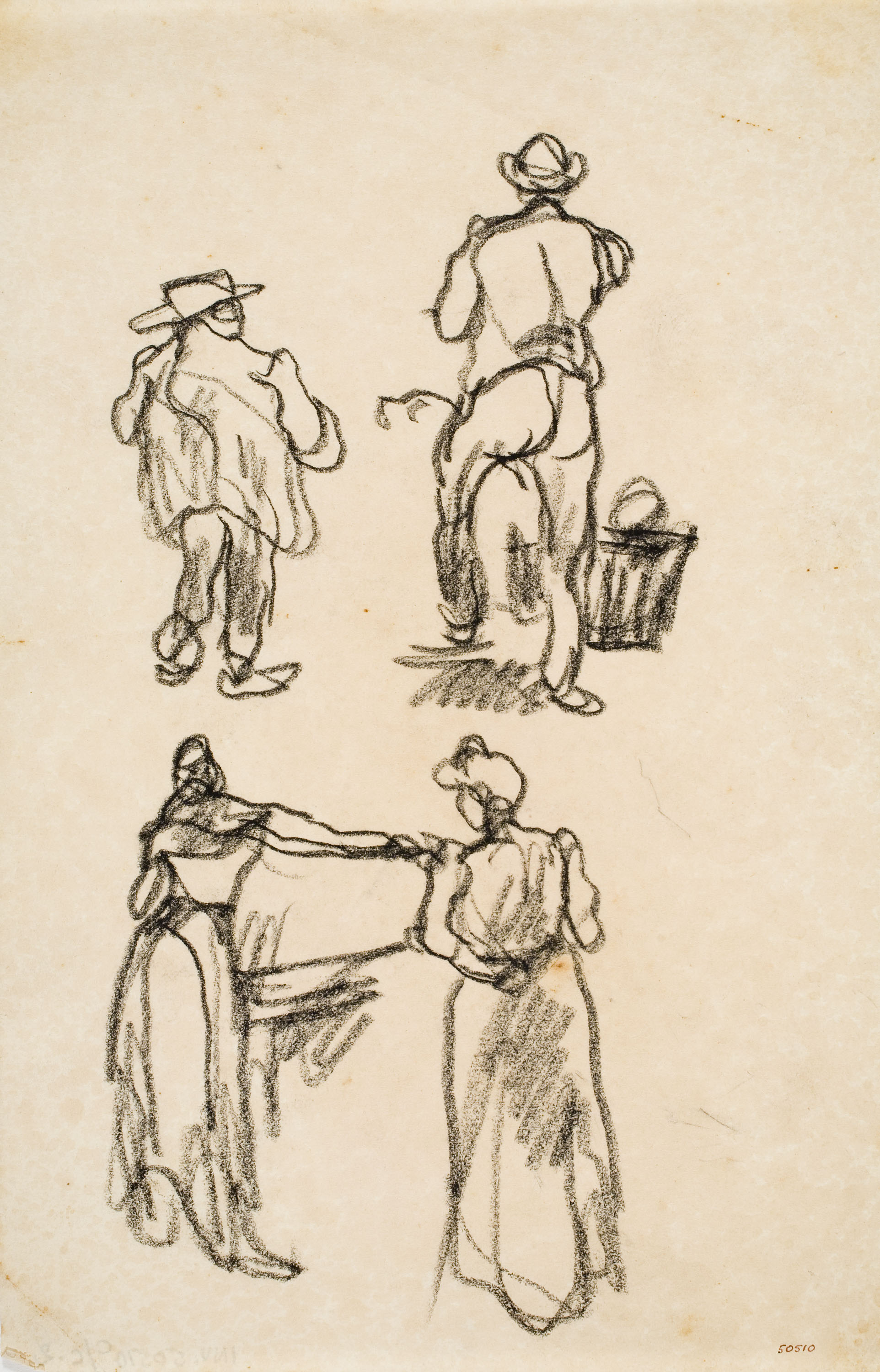 image for: Isidre Nonell - Apunt de figures - Cap a 1911