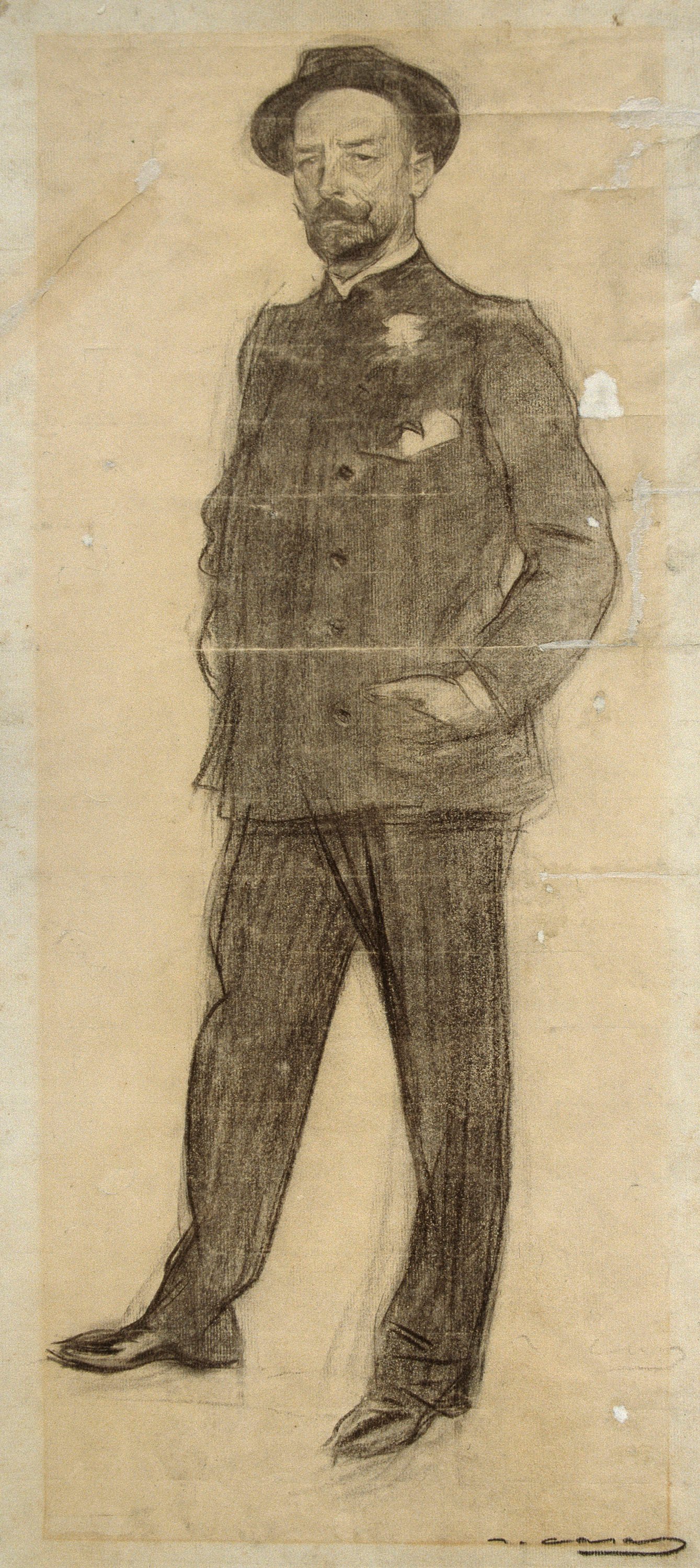 image for: Ramon Casas - Retrat de Baldomer Galofre - Cap a 1897-1899