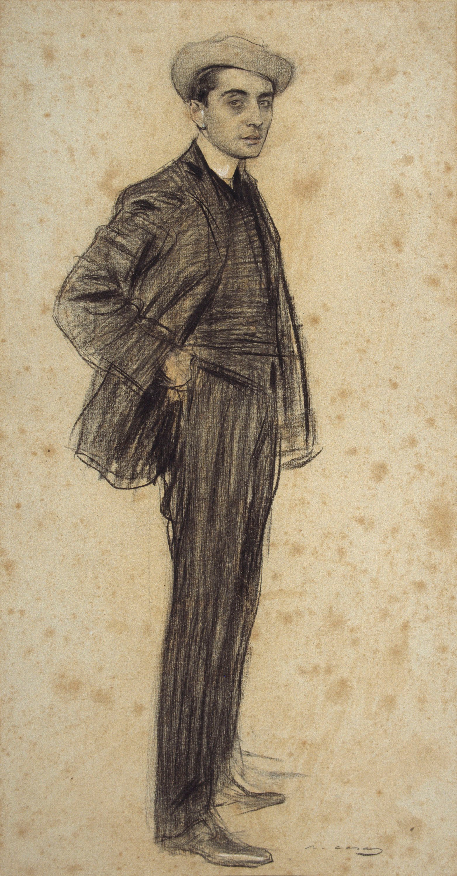 image for: Ramon Casas - Retrat de Xavier Gosé - Cap a 1903