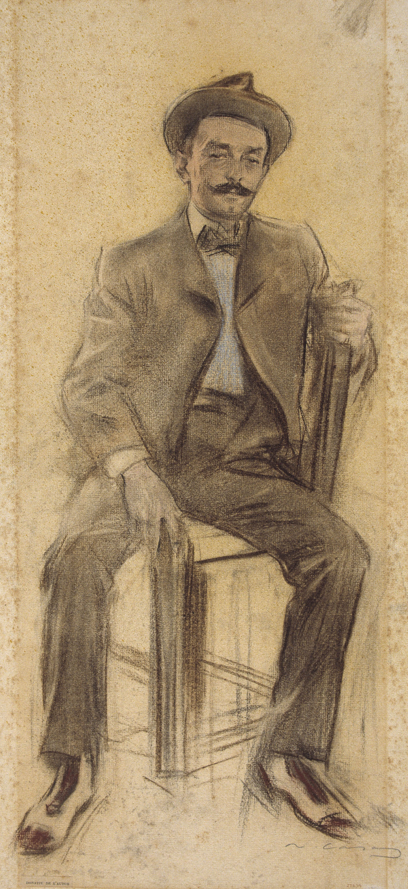 image for: Ramon Casas - Retrat de Celestí Galceran - Cap a 1897-1899