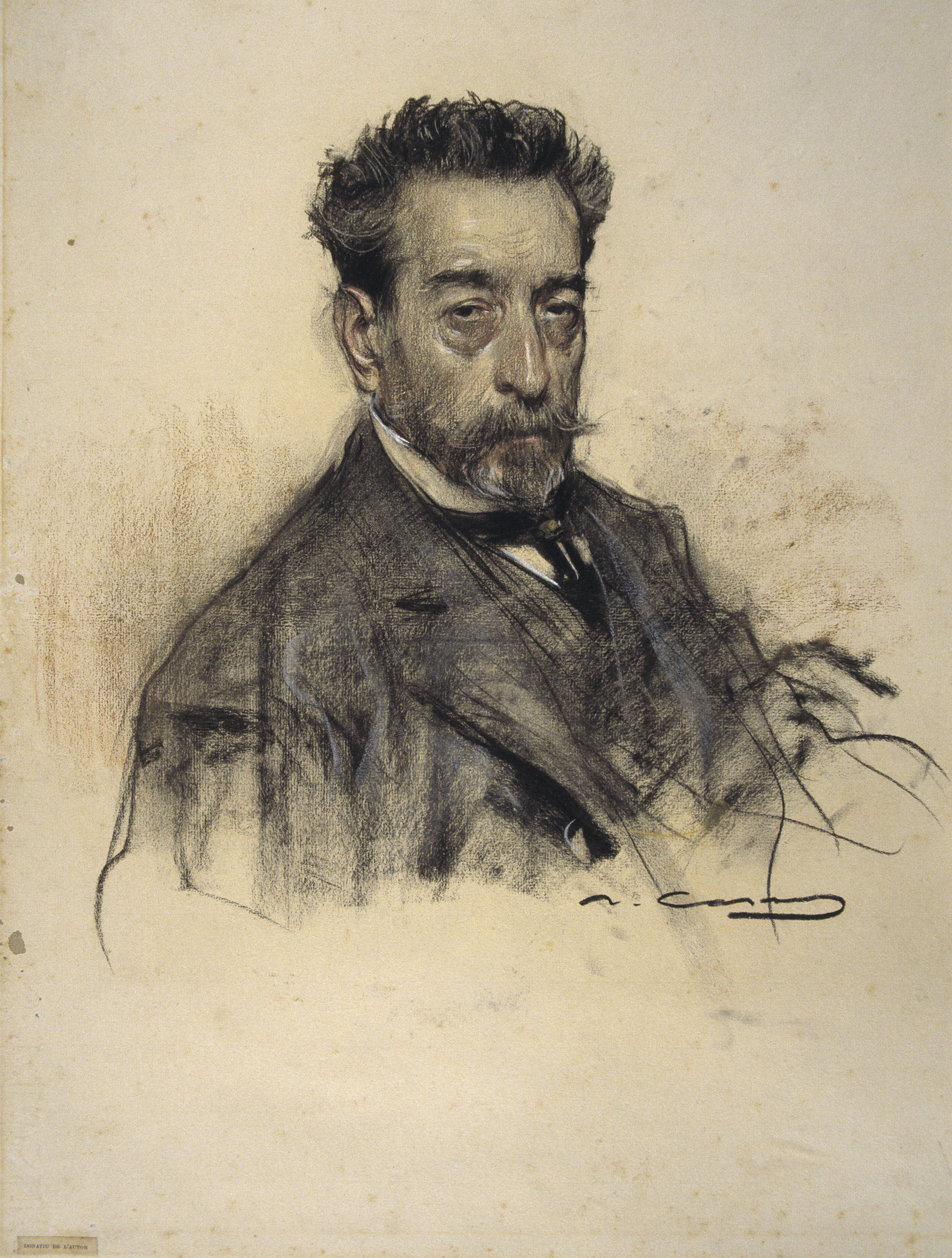image for: Ramon Casas - Retrat de Josep M. Vallés - Cap a 1906