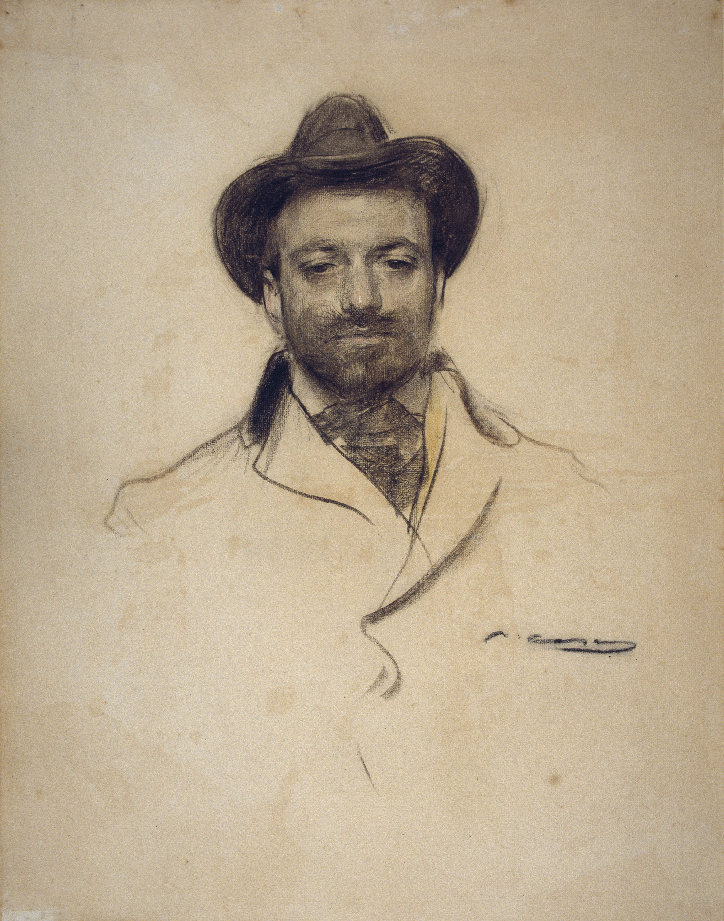 image for: Ramon Casas - Retrat de Josep Maria Sert - Cap a 1904