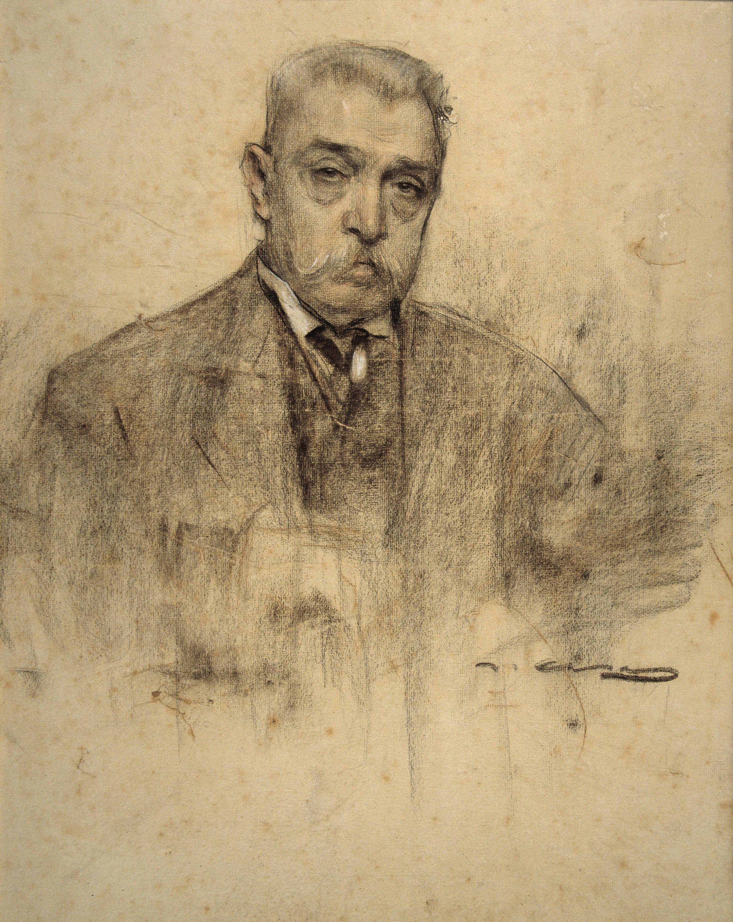 image for: Ramon Casas - Retrat de Pere Falqués - Cap a 1905-1907