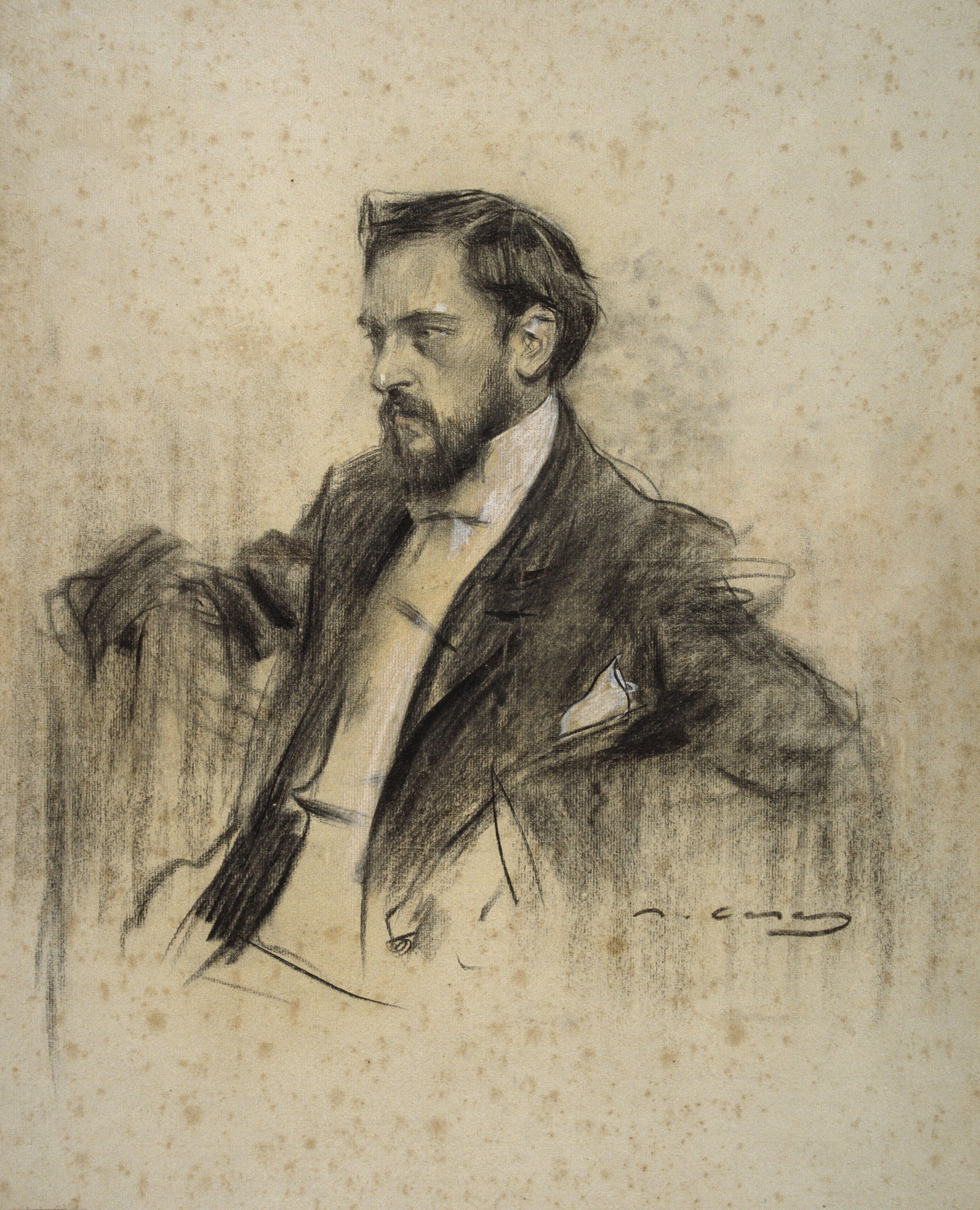 image for: Ramon Casas - Retrat de Rafael Domènech - 1904