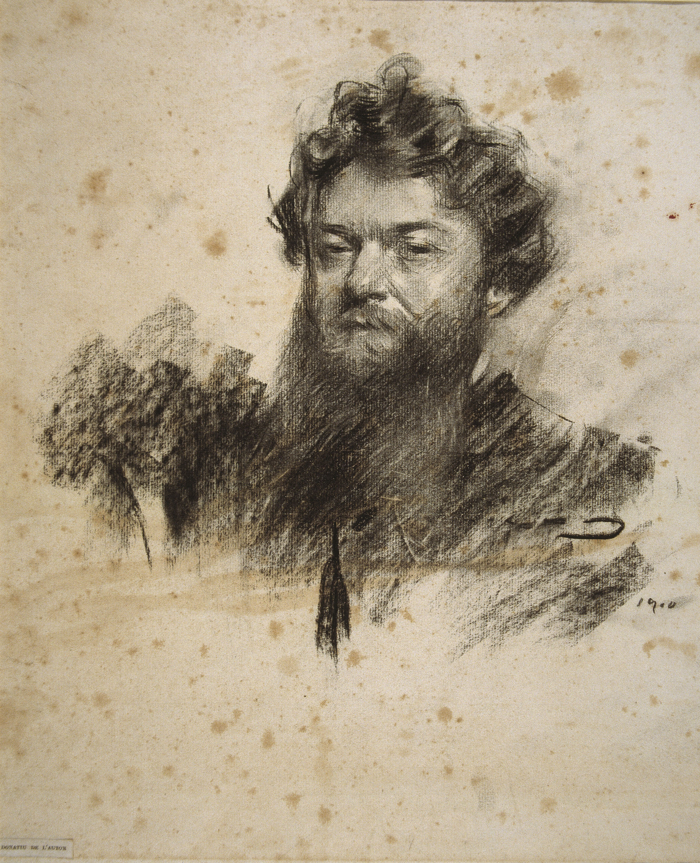 image for: Ramon Casas - Retrat de Charles Cottet - 1900