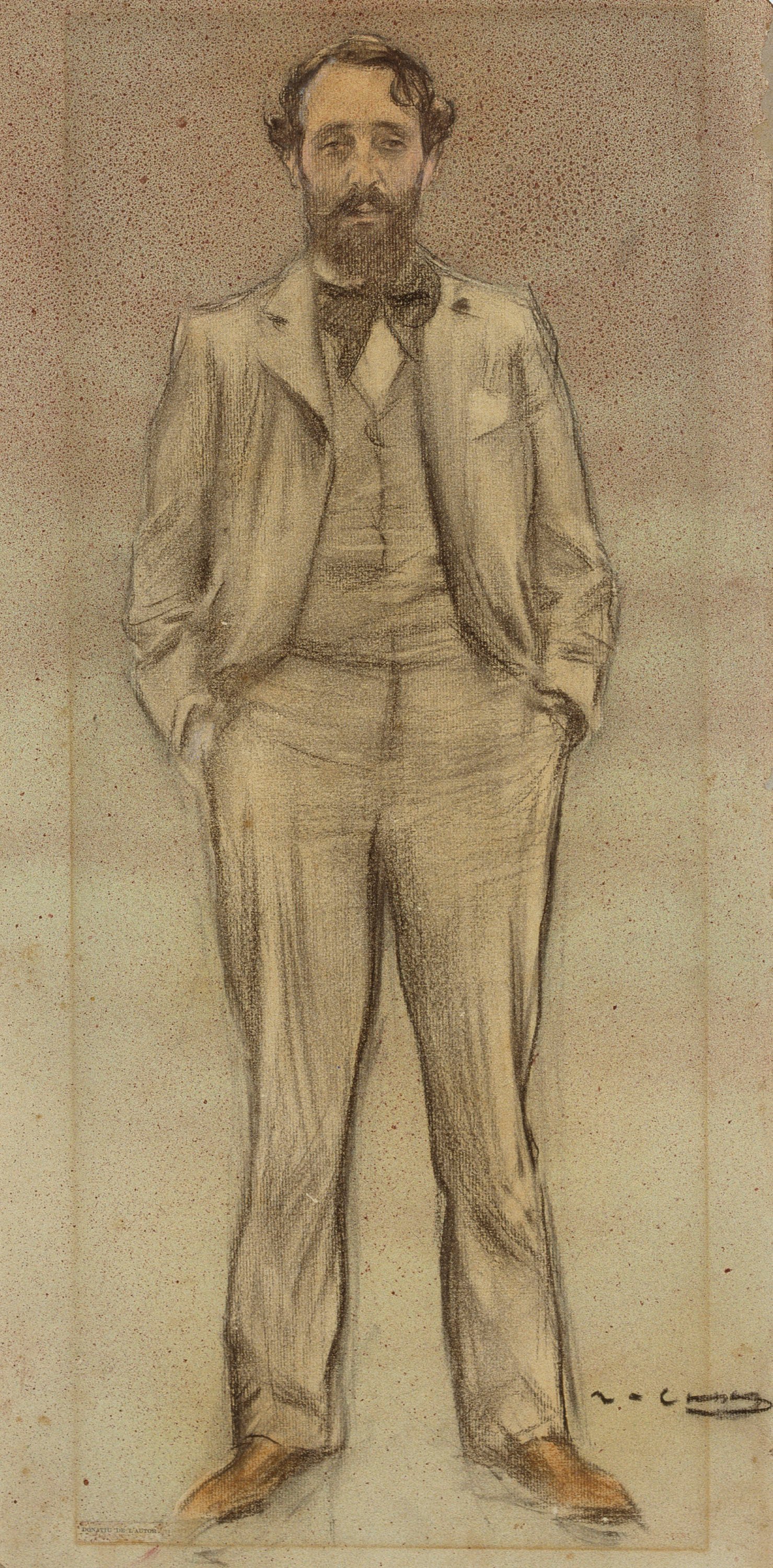 image for: Ramon Casas - Retrat d'Enric Clarasó - Cap a 1897-1899