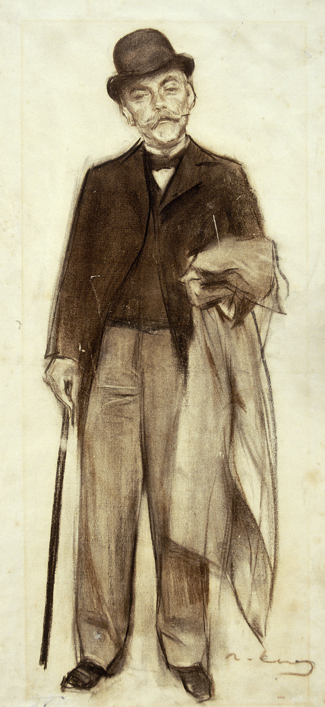 image for: Ramon Casas - Retrat de Carles Pirozzini - Cap a 1900