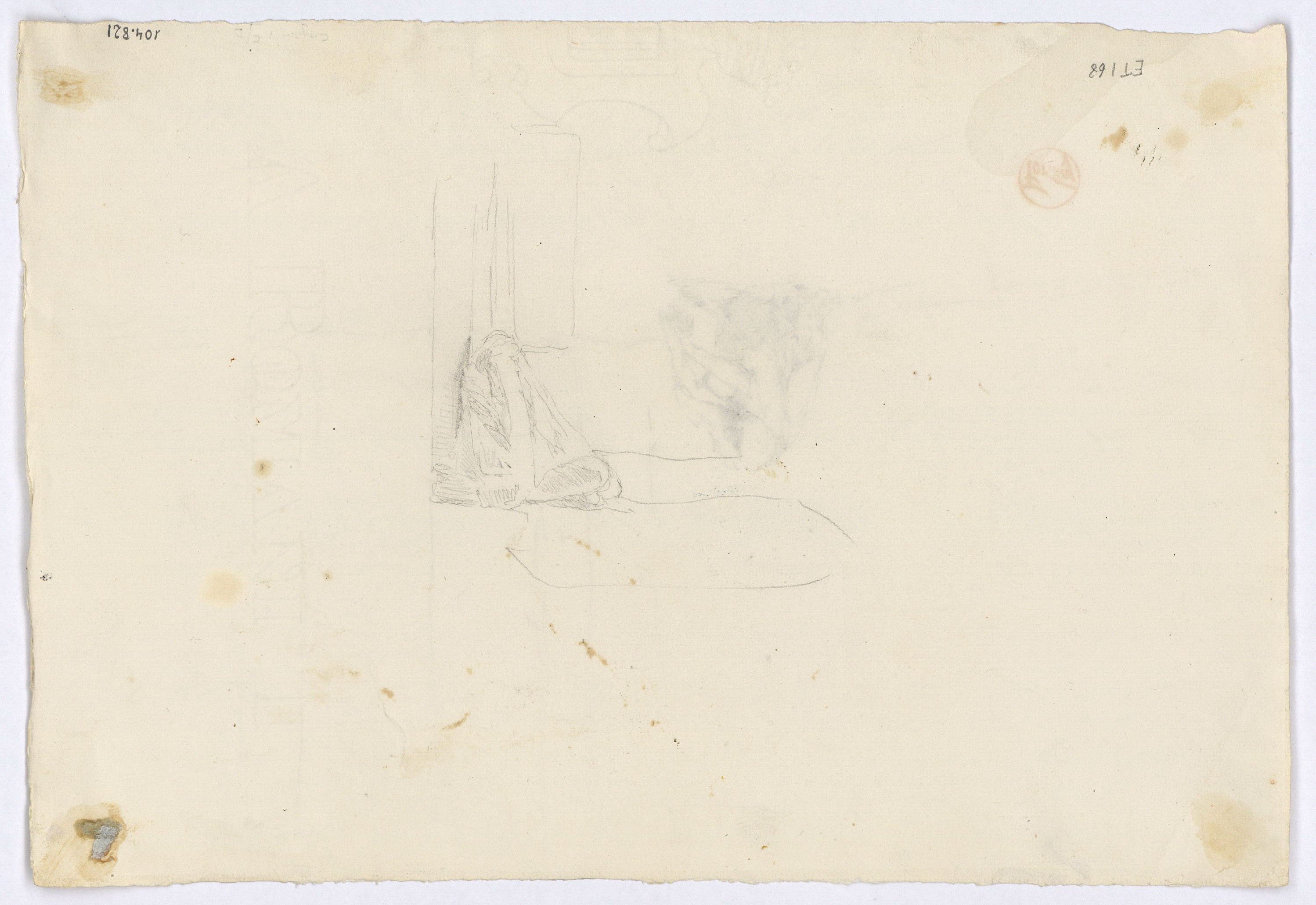 image for: Marià Fortuny - Estudi per al quadre «El tribunal de l'Alhambra» (anvers) / Estudi per al quadre «El tribunal de l'Alhambra» (revers) - Cap a 1871 [1]