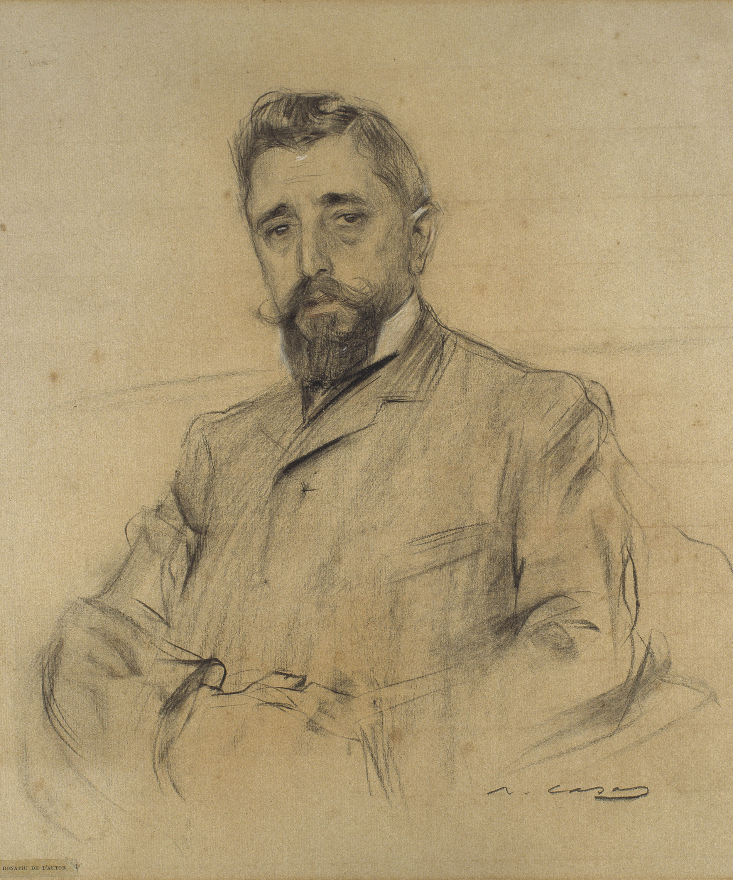image for: Ramon Casas - Retrat de Manuel Fabra - Cap a 1906-1908