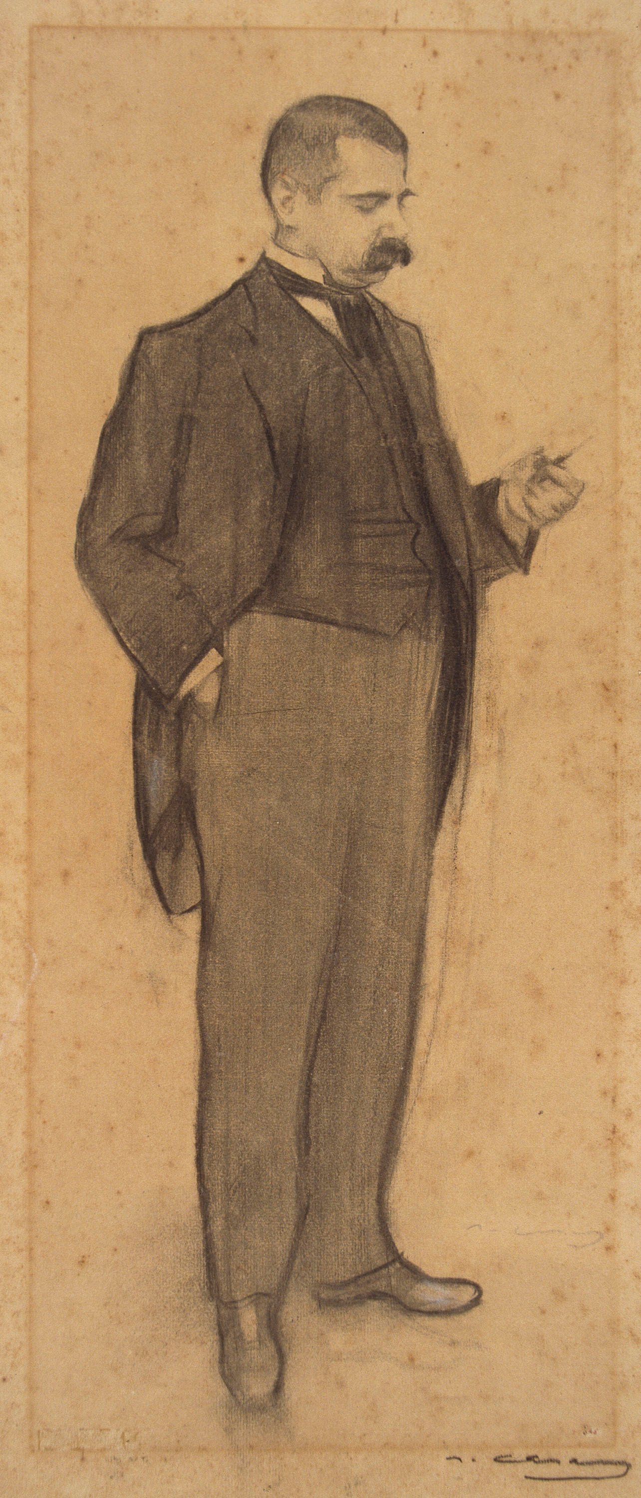 image for: Ramon Casas - Retrat de Manuel Duran i Ventosa - Cap a 1897-1899