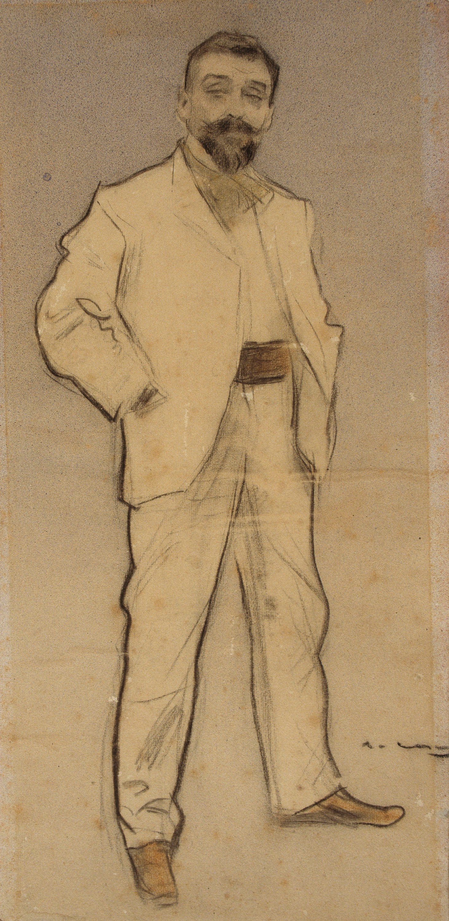 image for: Ramon Casas - Retrat de Josep Cusachs - Cap a 1897-1899