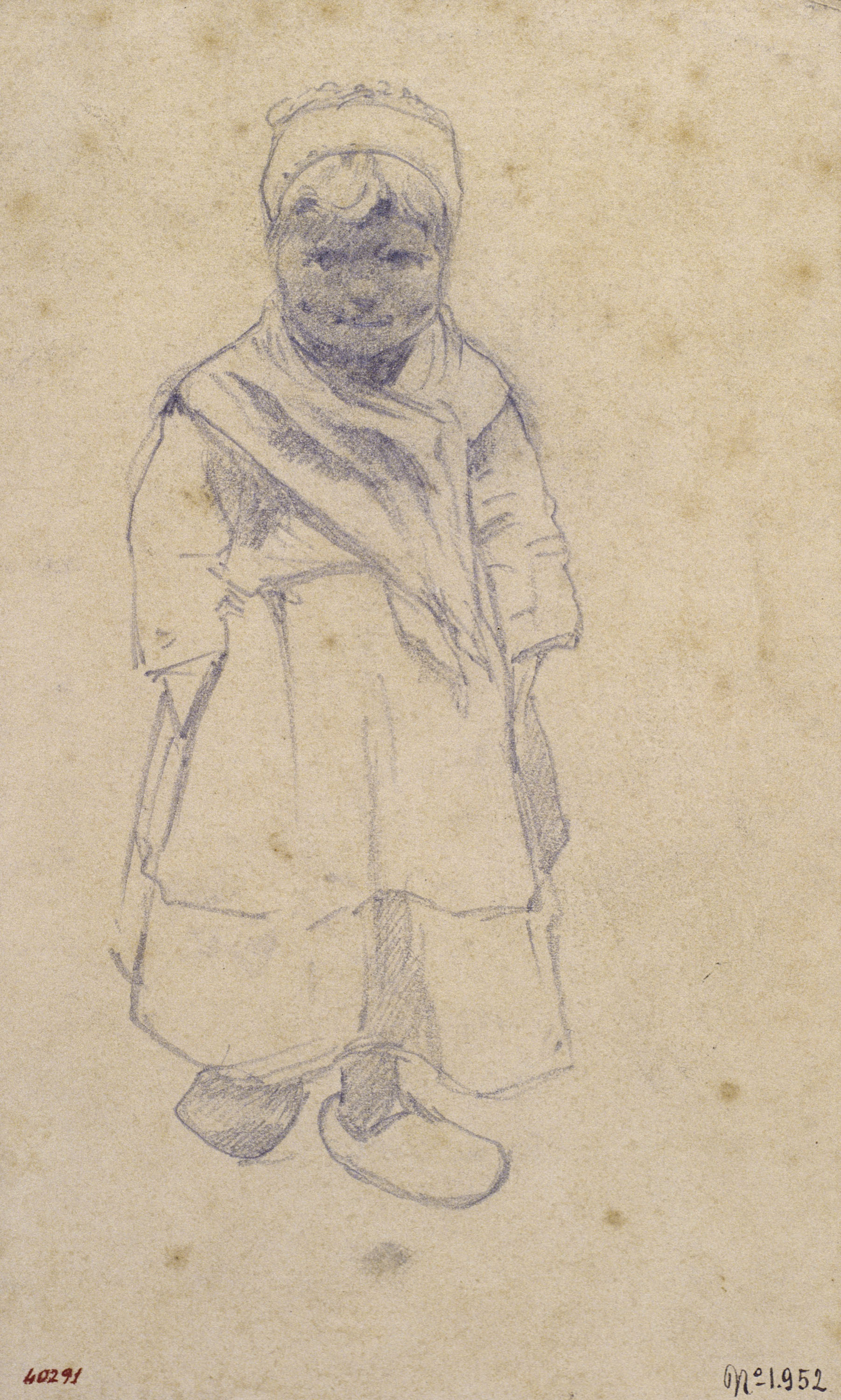 image for: Santiago Rusiñol - Noia amb esclops - Cap a 1883