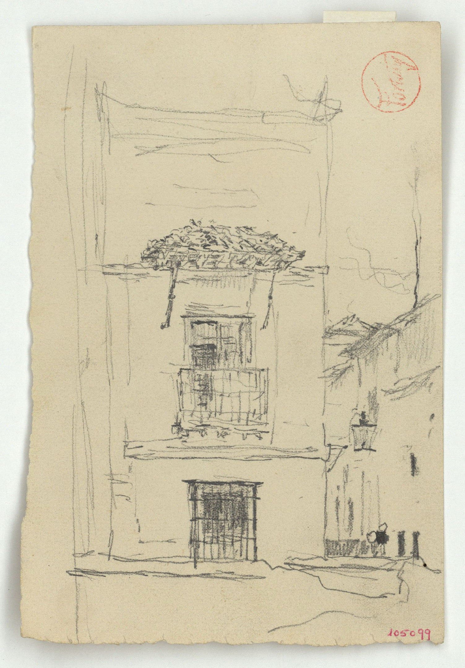 image for: Marià Fortuny - Estudi per al quadre «L'Ajuntament vell de Granada» - Cap a 1872