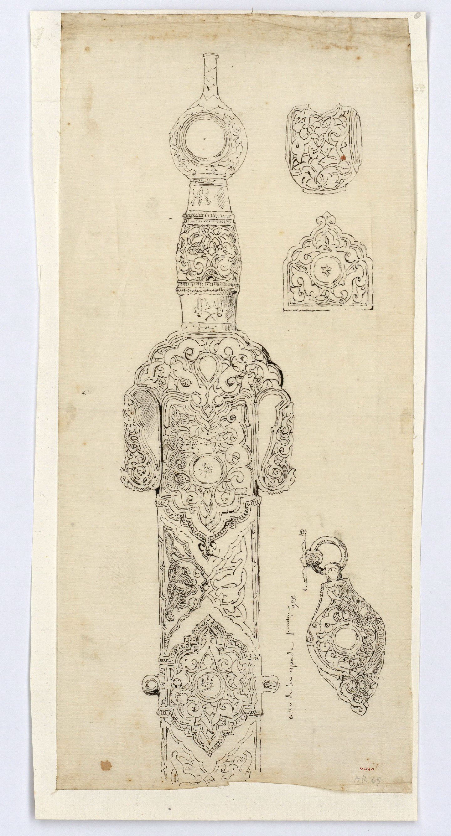 image for: Marià Fortuny - Calc d'espasa d'estil musulmà - Cap a 1870-1872