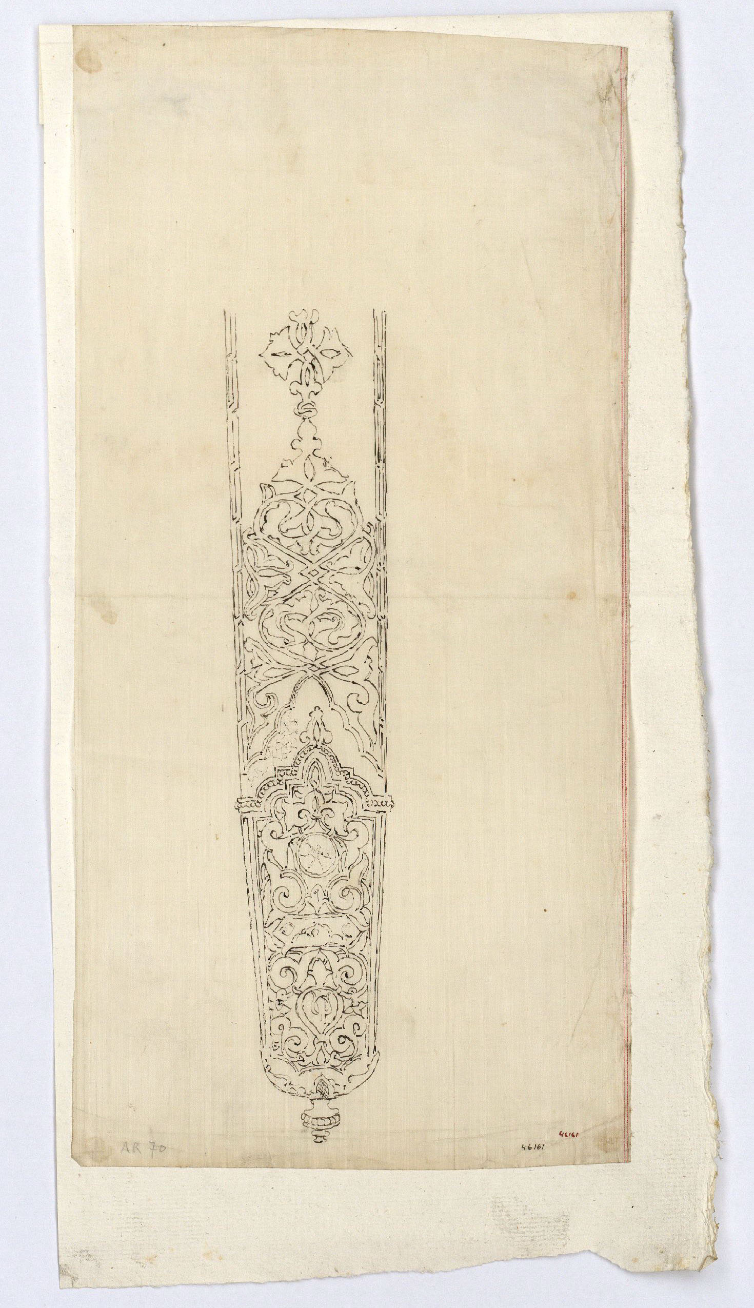 image for: Marià Fortuny - Calc de beina d'espasa d'estil musulmà - Cap a 1870-1872