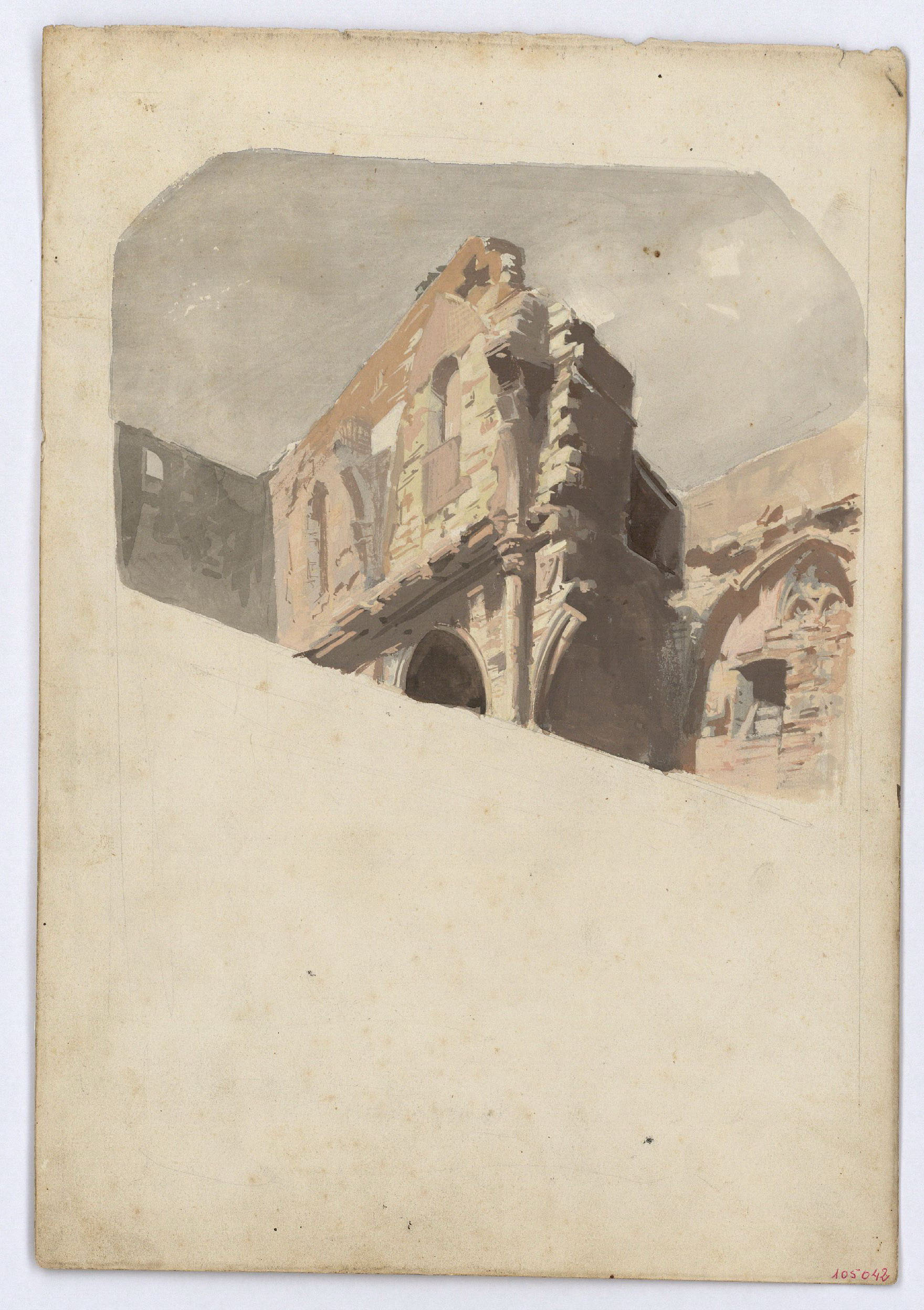 image for: Marià Fortuny - Ruïnes d'un edifici gòtic. Església del Carme - Cap a 1856-1858