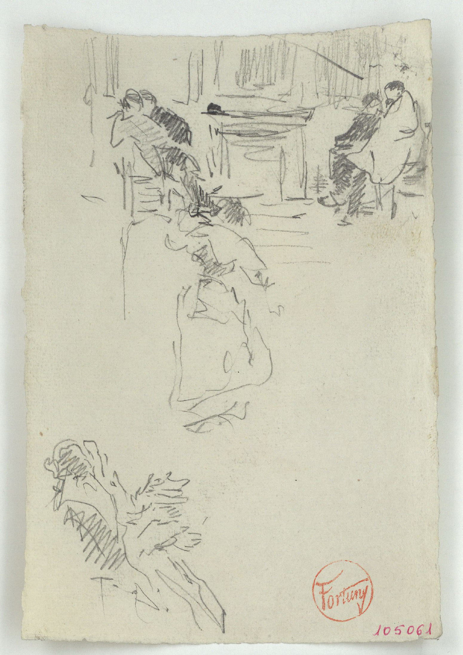 image for: Marià Fortuny - Figures en una sala - Cap a 1863-1865