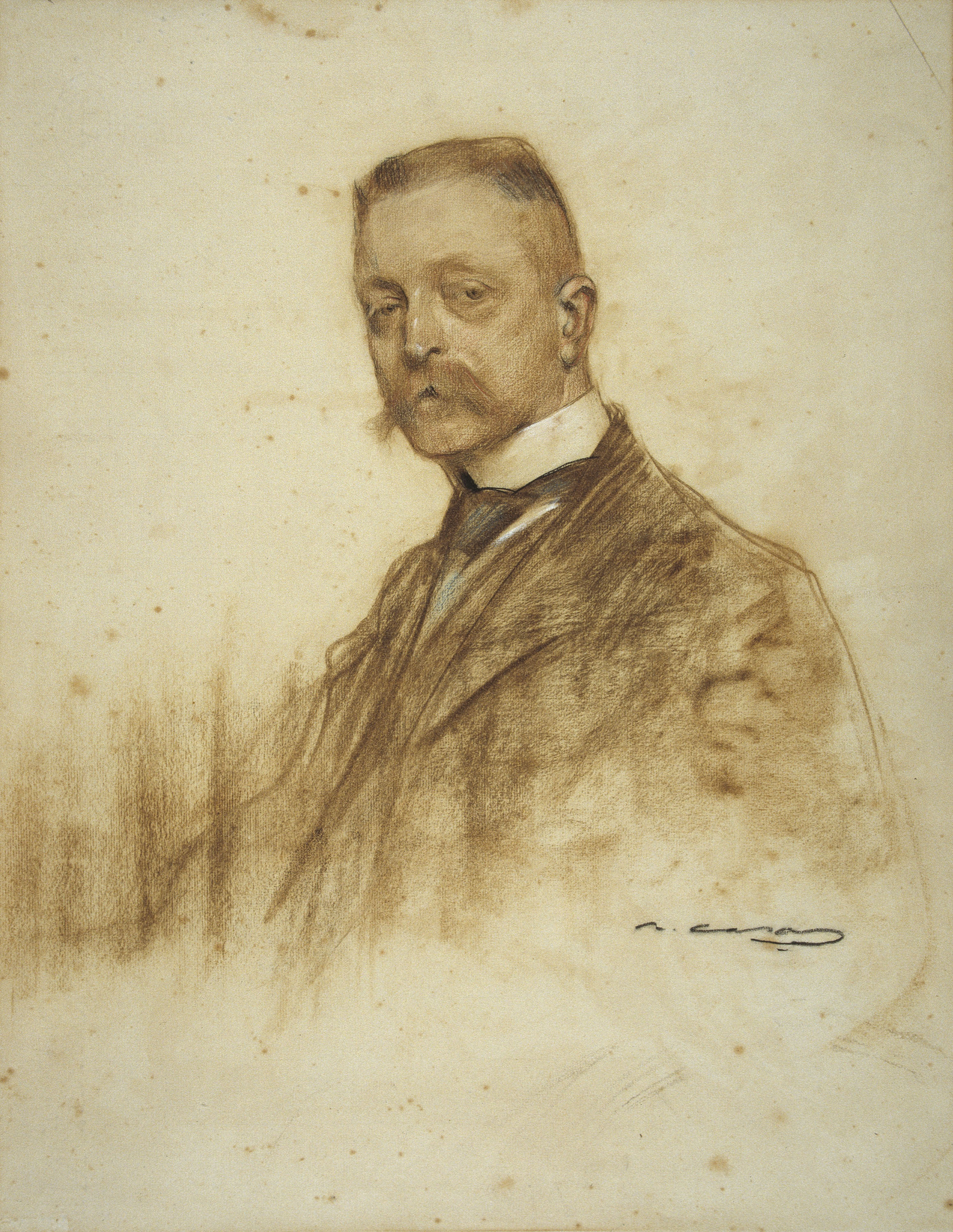image for: Ramon Casas - Retrat d'Émile Bertaux - Cap a 1904-1905 [?]