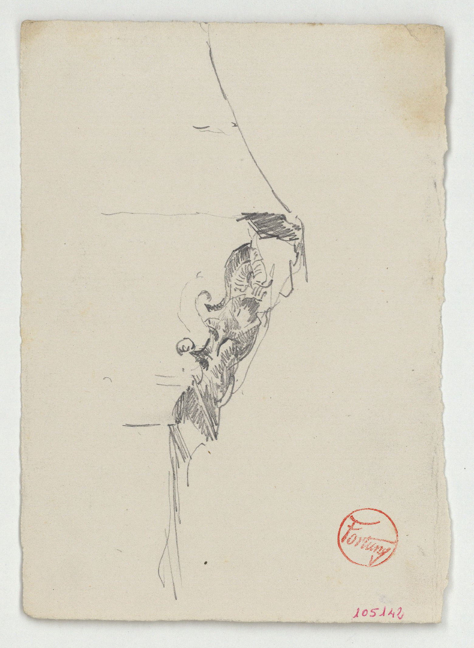 image for: Marià Fortuny - Perfil d'un capitell d'estil musulmà - Cap a 1860-1862