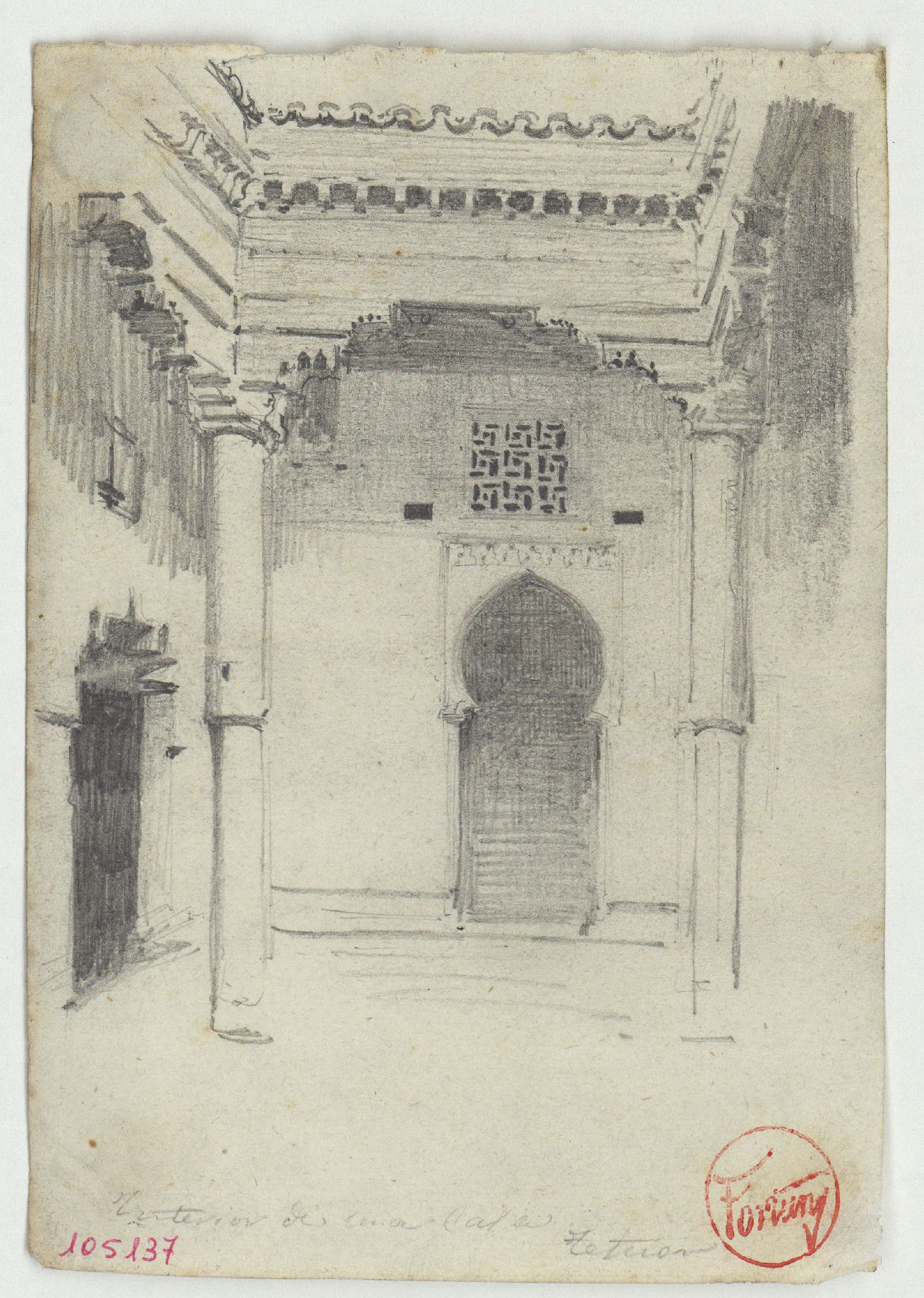 image for: Marià Fortuny - Pati interior d'una casa de Tetuan - 1860