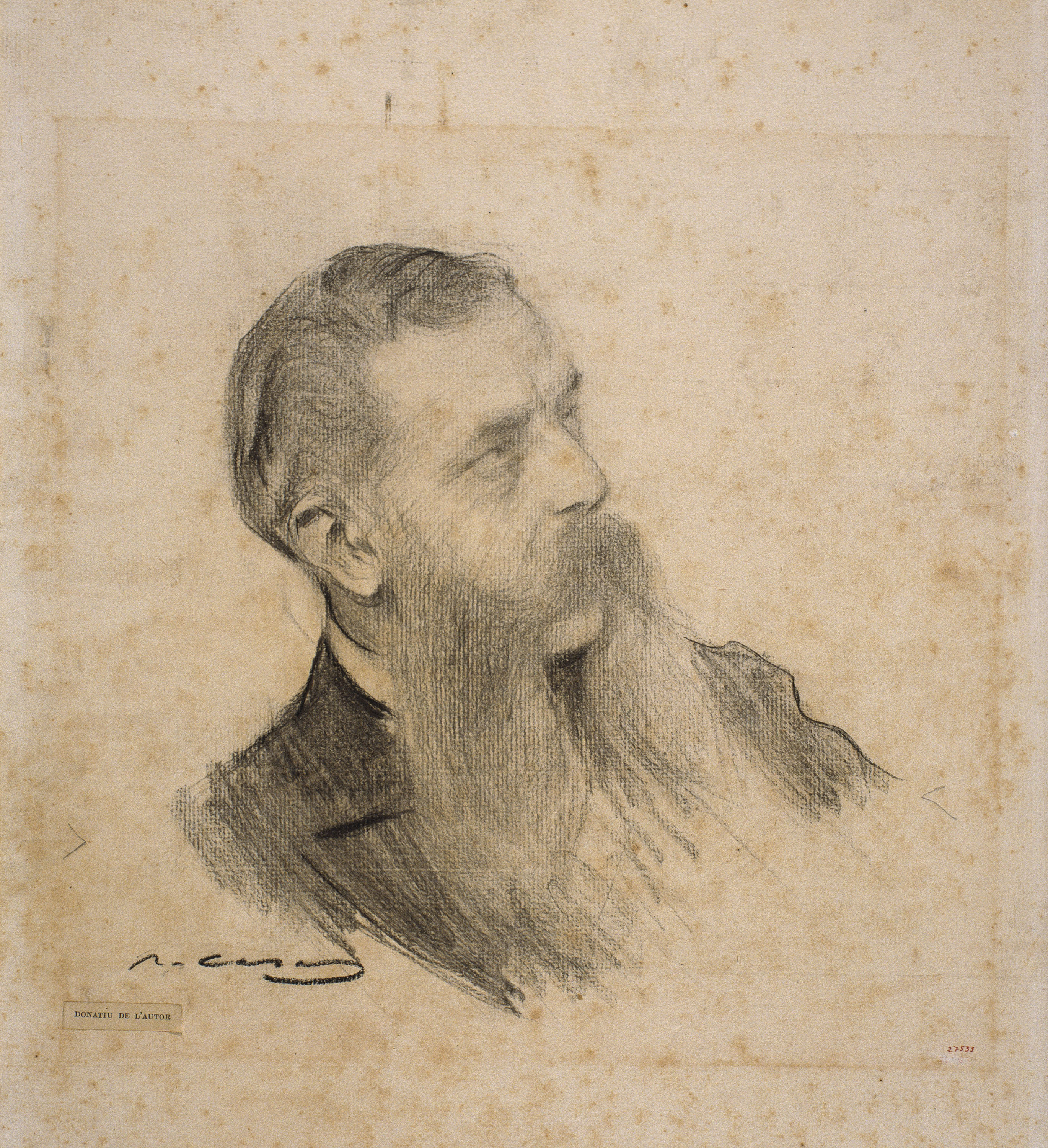 image for: Ramon Casas - Retrat de Guillem de Boladeres - Cap a 1903-1904