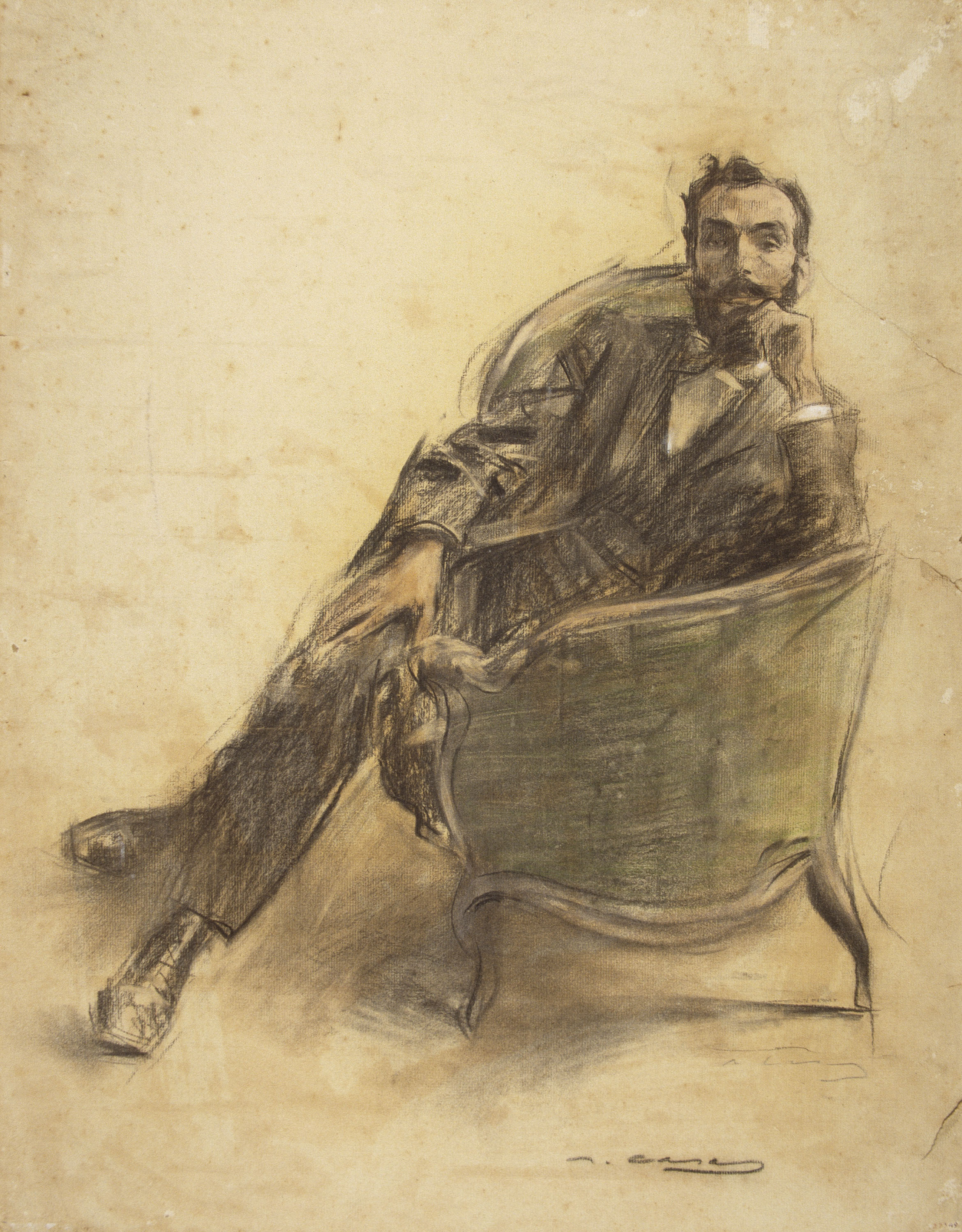 image for: Ramon Casas - Retrat de Jaume Brossa - Cap a 1897-1899