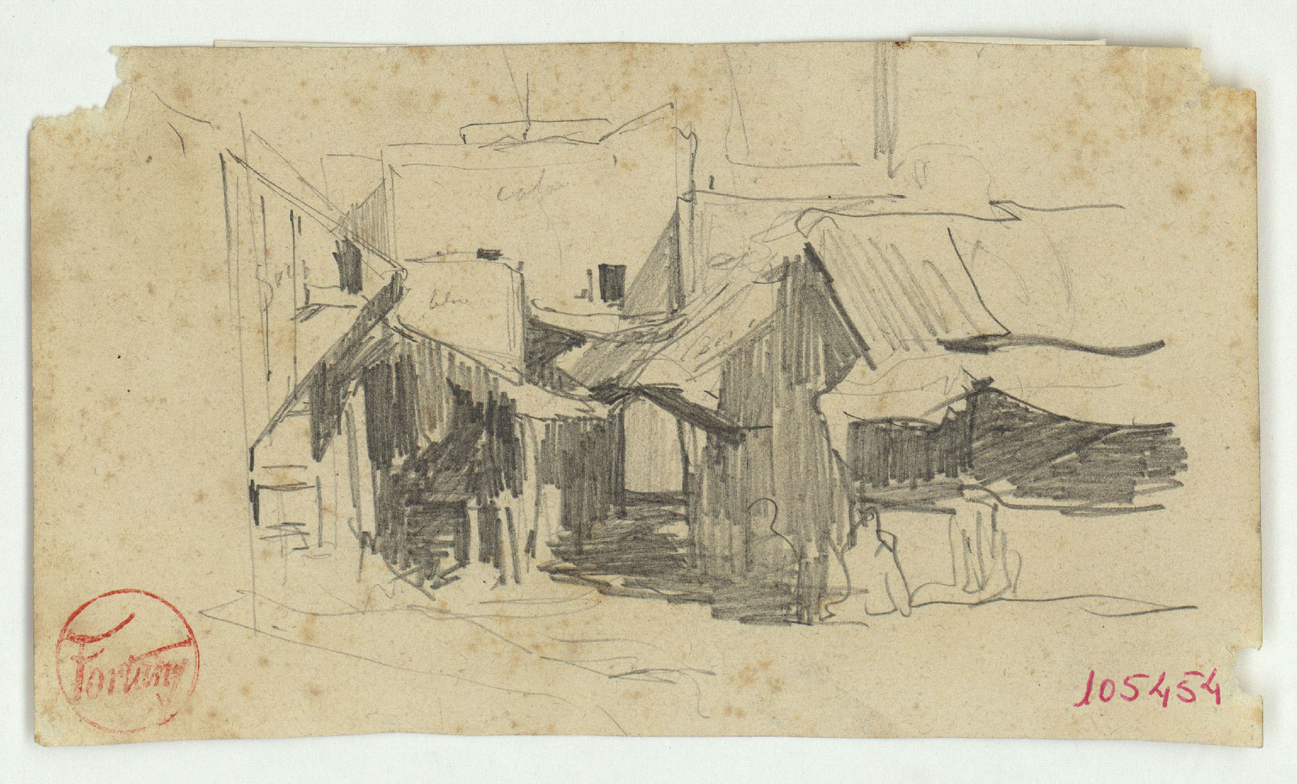image for: Marià Fortuny - Carrer marroquí - Cap a 1860-1862