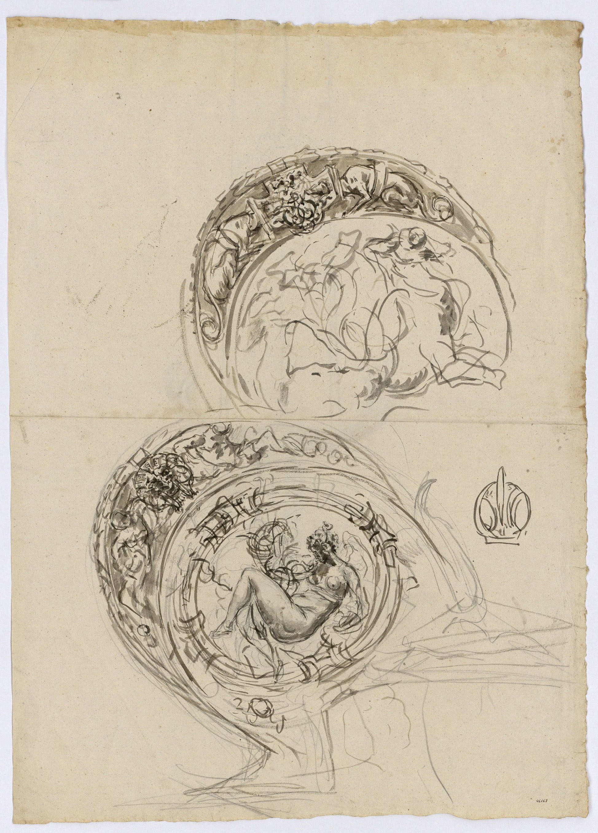 image for: Marià Fortuny - Espasa d'estil renaixentista (anvers) / Cascs d'estil renaixentista (revers) - Cap a 1867-1872 [1]