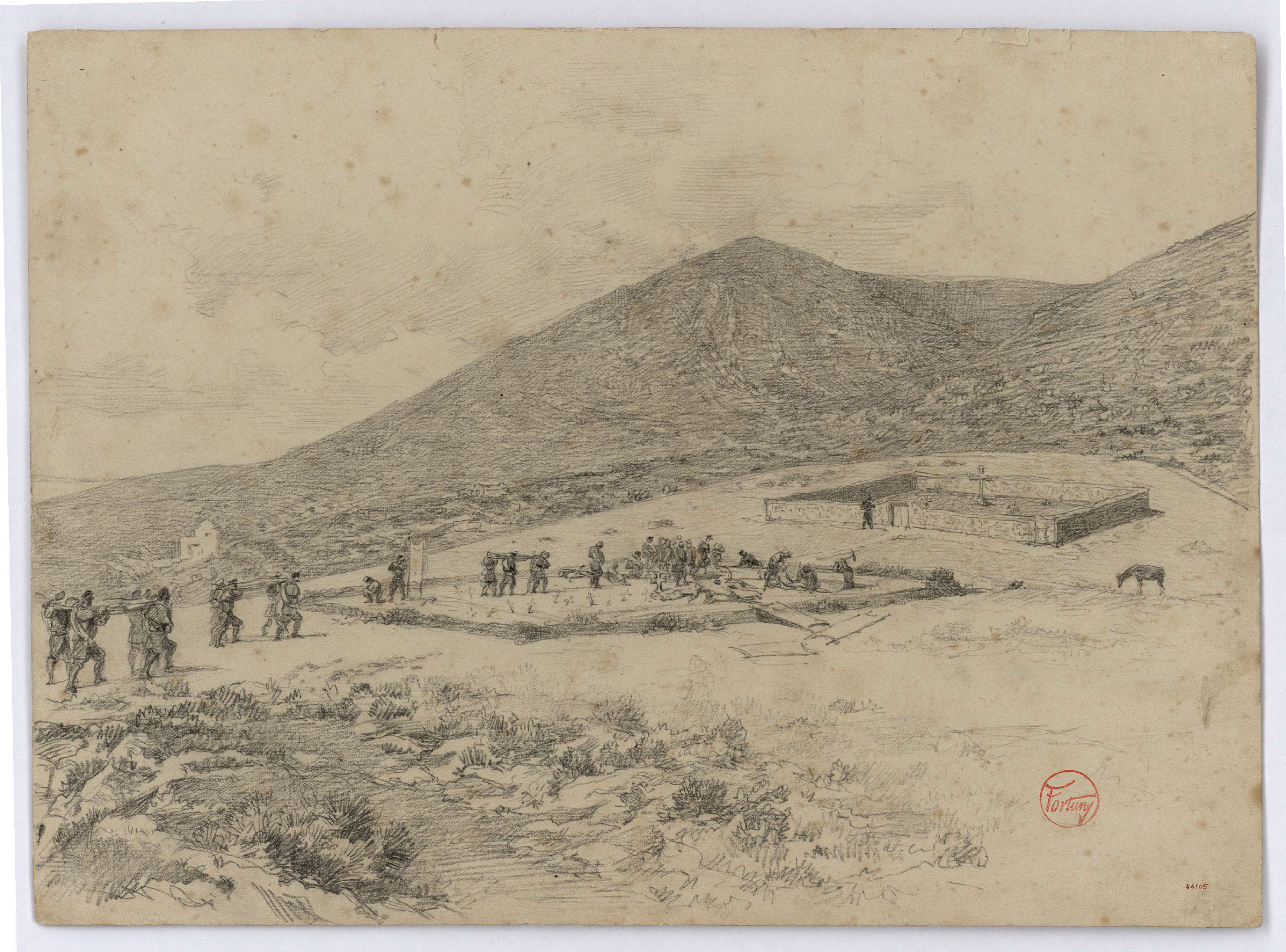 image for: Marià Fortuny - El cementiri cristià de Tetuan - Cap a 1860-1862